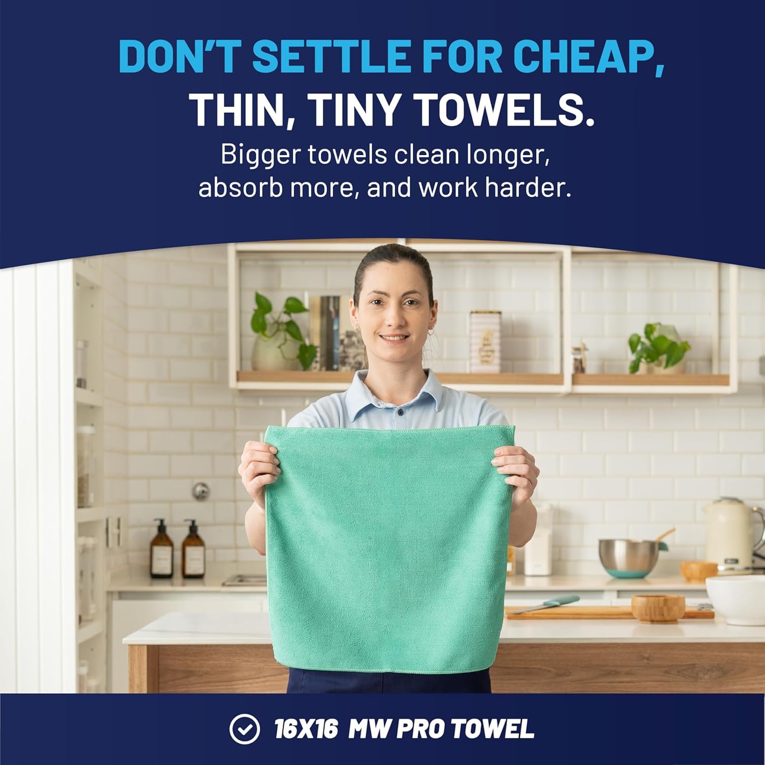 MW PRO Microfiber Cleaning Cloths (12 Count)