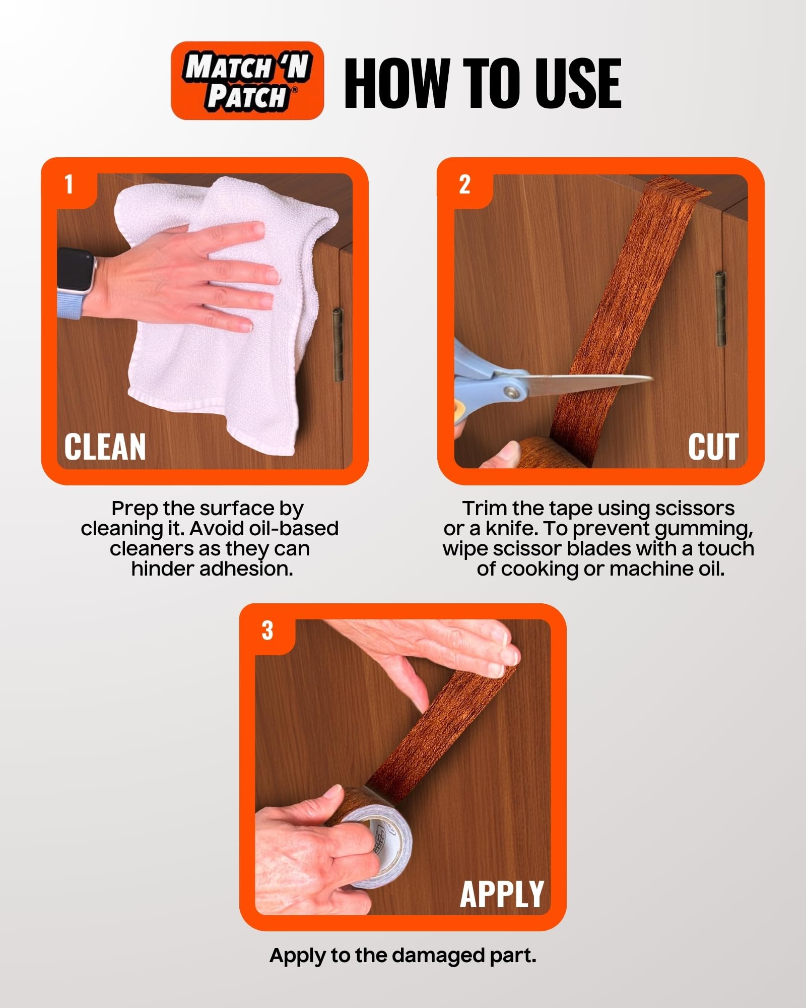 Wood Grain Repair Tape
