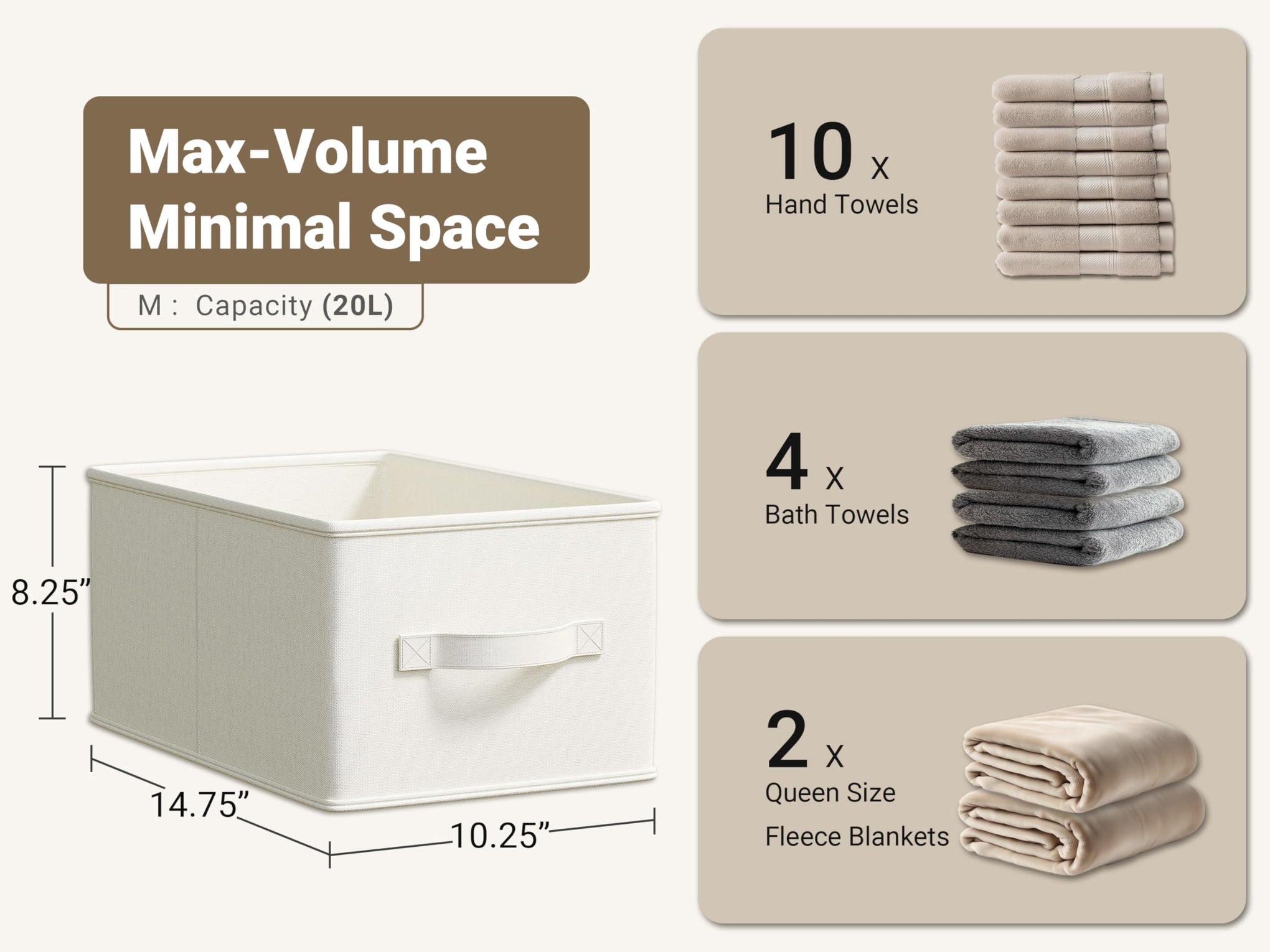 Fabric Storage Bins (3 Count)