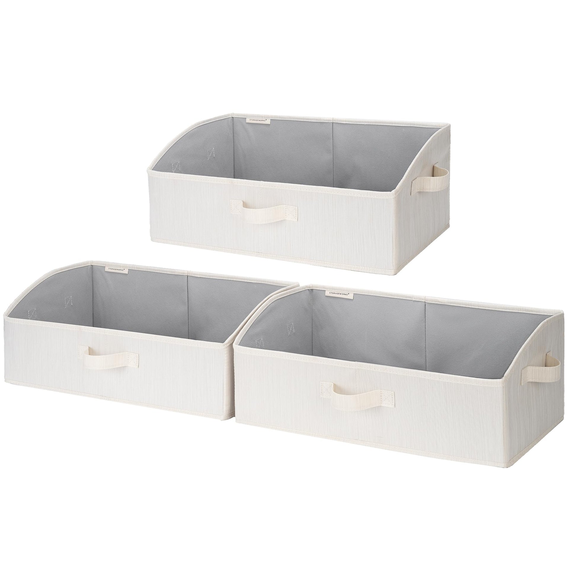 Closet Storage Bins Trapezoid (3 Count)