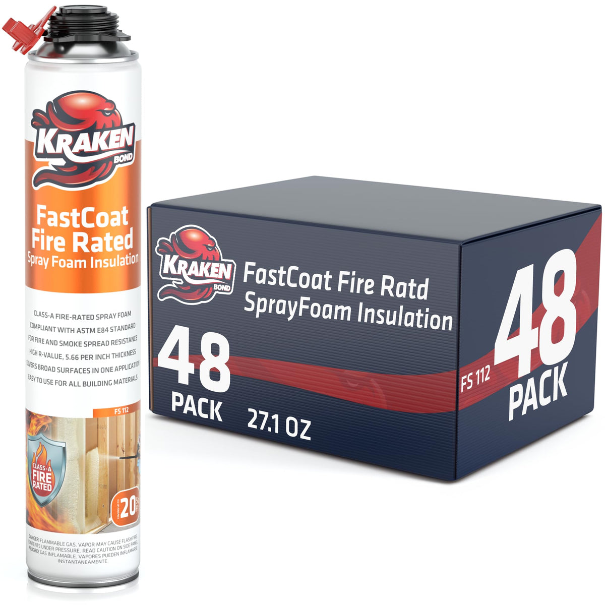 Fastcoat Fire Rated Spray Foam Insulation (48 Count)