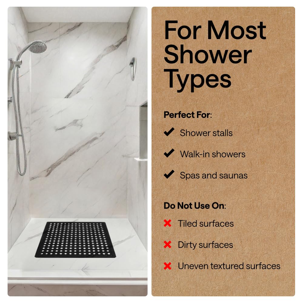 Patented Square Shower Stall Mat