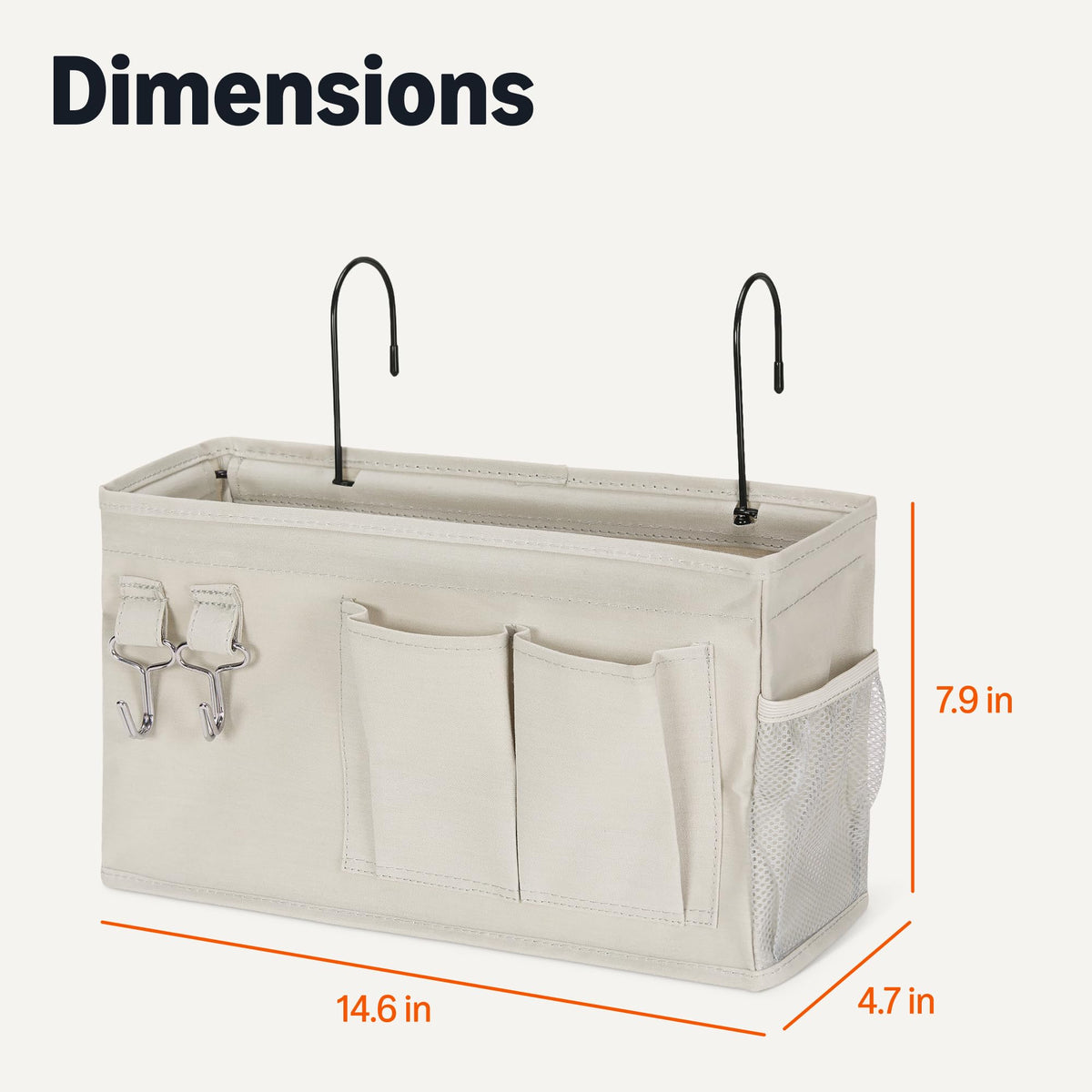 Bedside Caddy Hanging Storage Organizer for Phone and Bedside Essentials