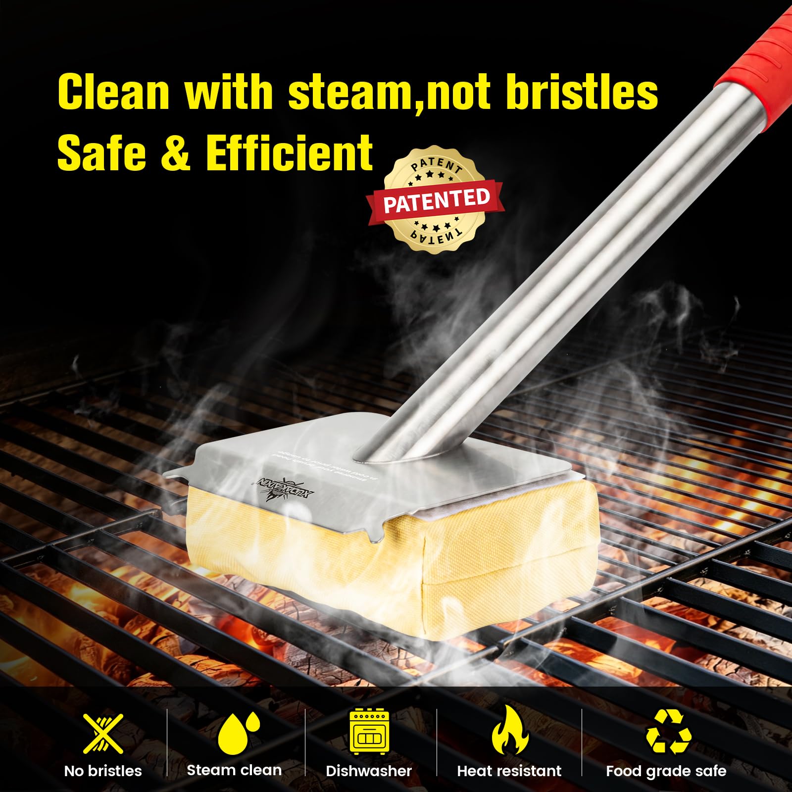 Bristle Free Steam Grill Brush