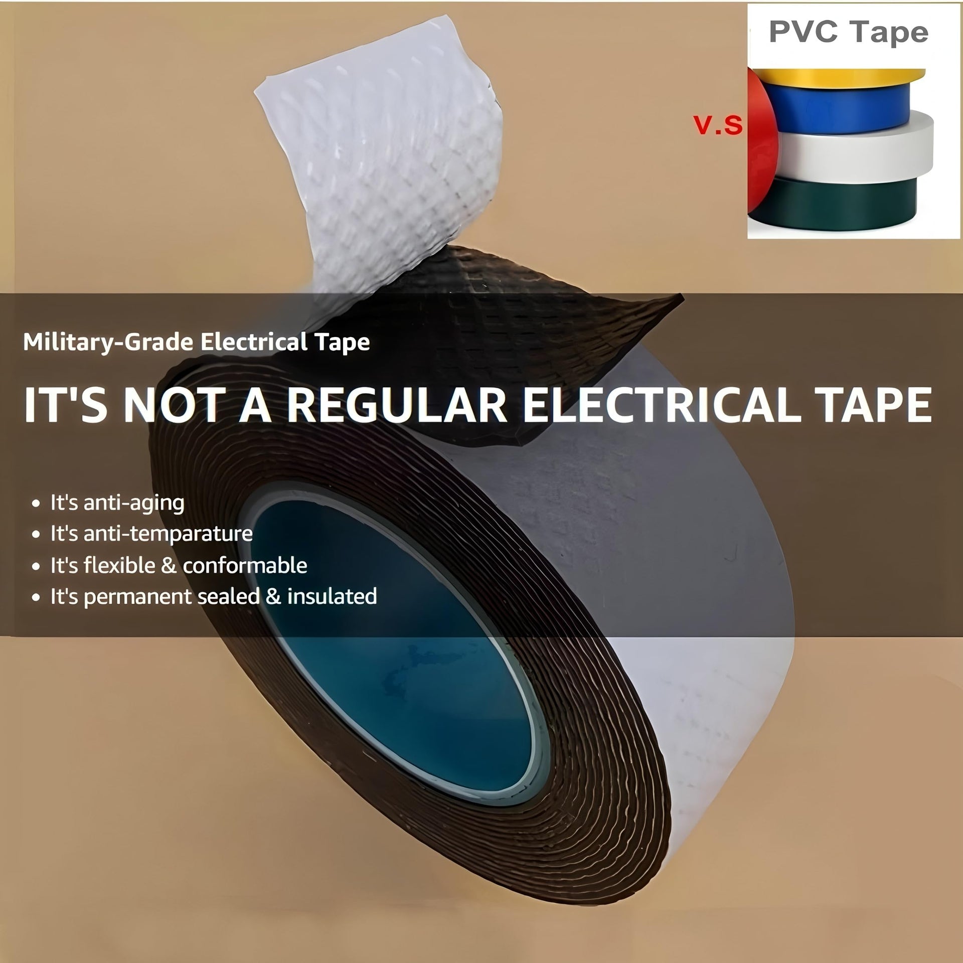 4 Rolls Butyl Rubber Self (4 Count)