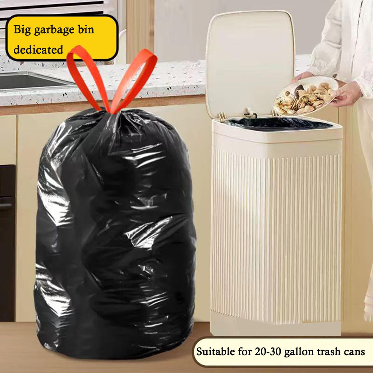 Ultra Thick Large Black 20 (60 Count)