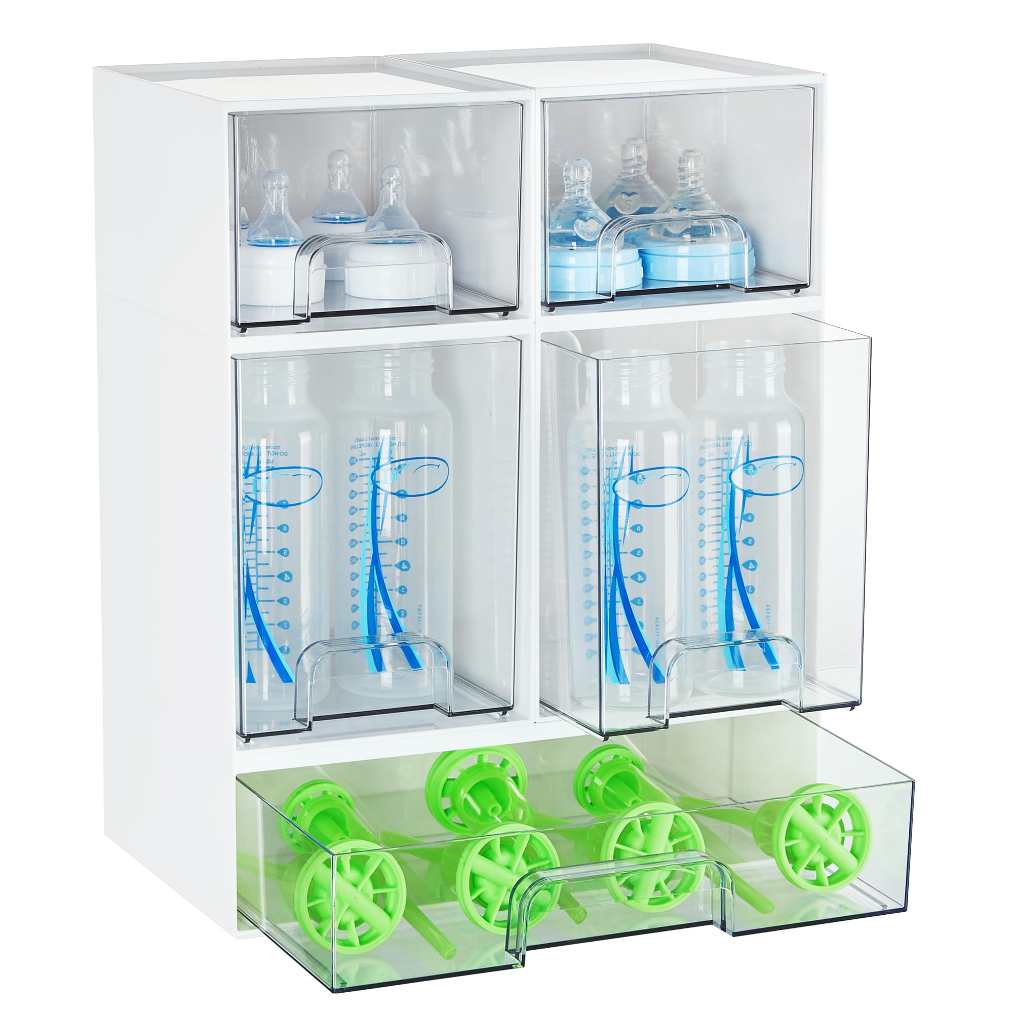 Stackable Storage Drawers Set of 5 (5 Count)