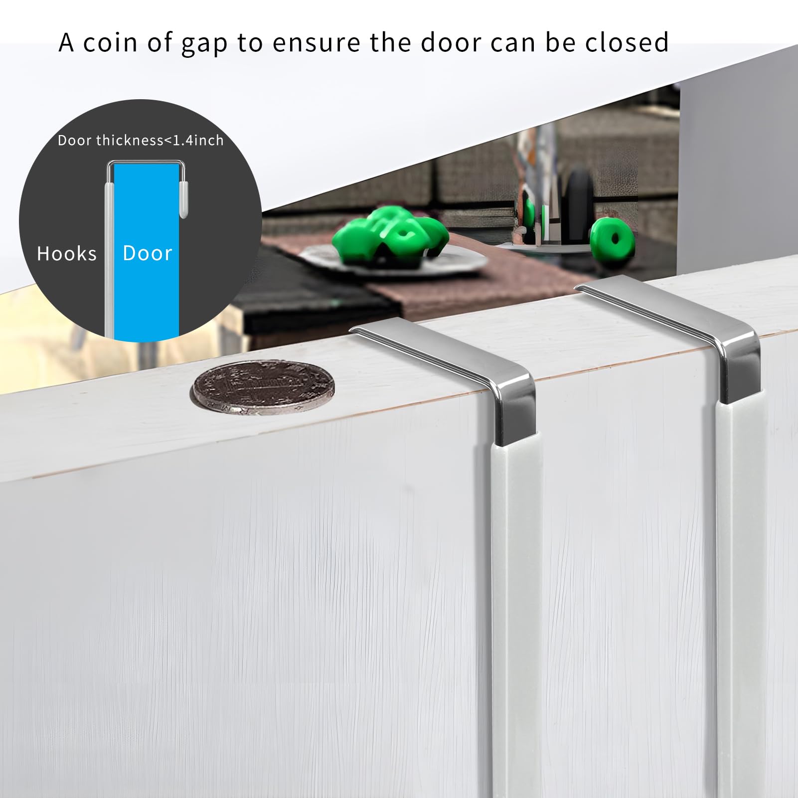 Over the Door Hooks (4 Count)