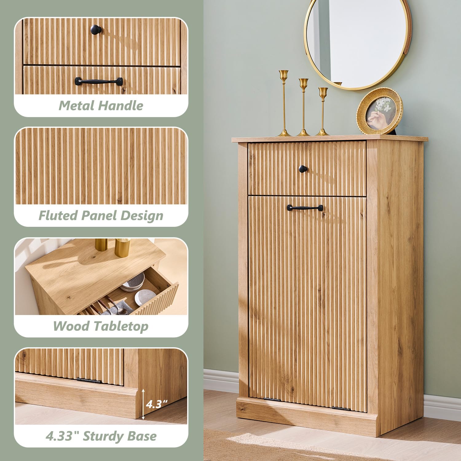 Tilt Out Trash Can Cabinet