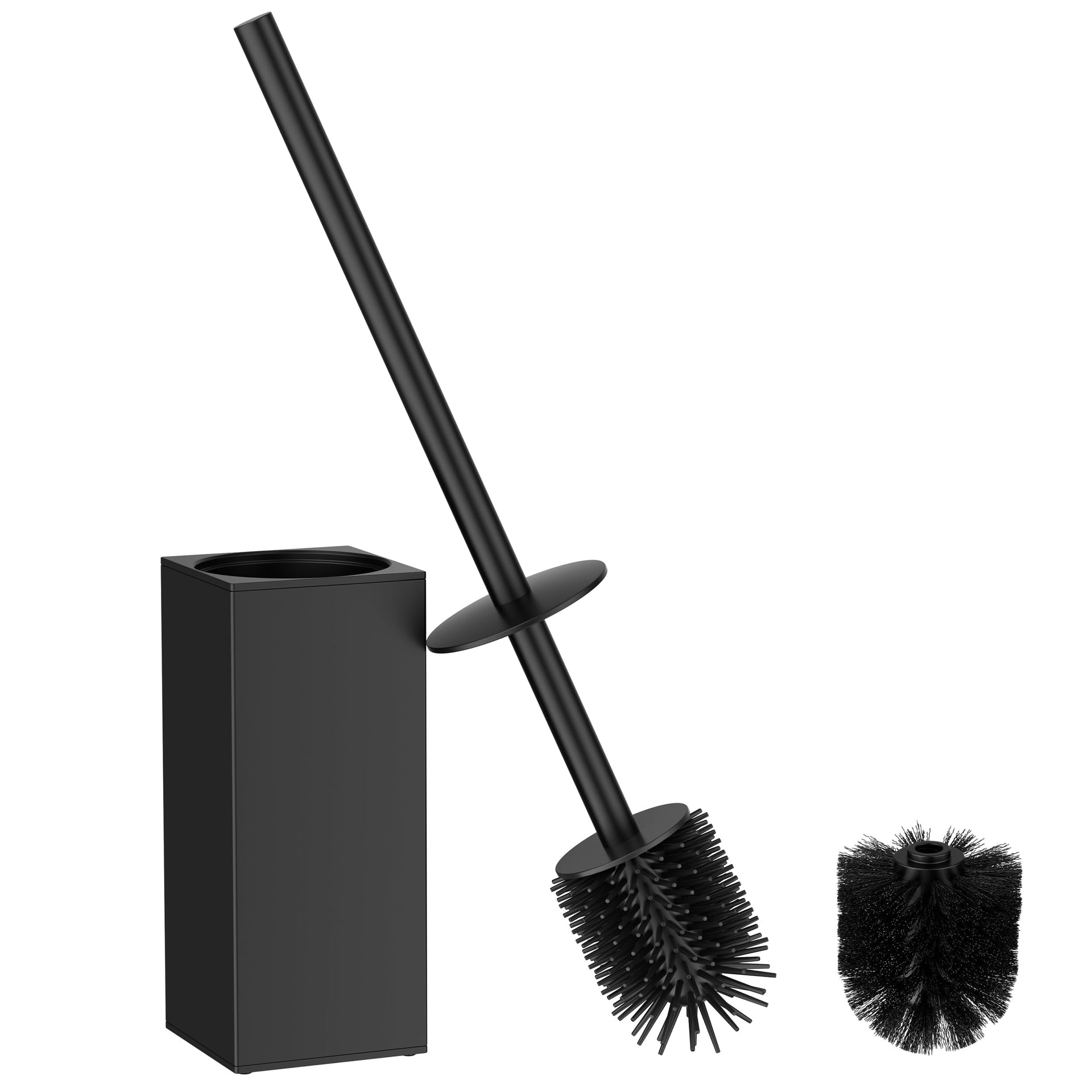 Stainless Steel Toilet Bowl Brush Scrubber and Holder Set Medium
