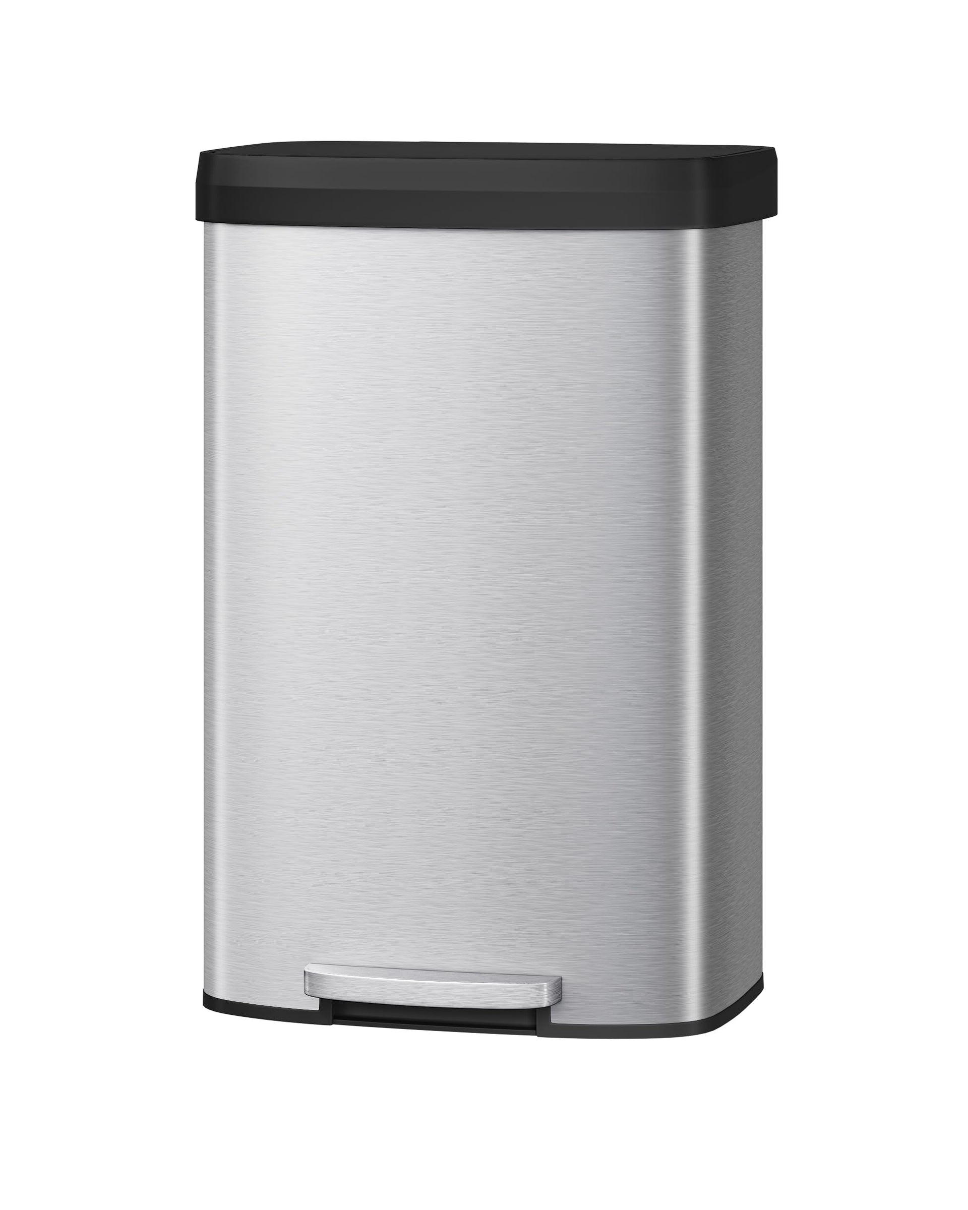 21 gal 80 L Stainless Steel Trash Can with Lid