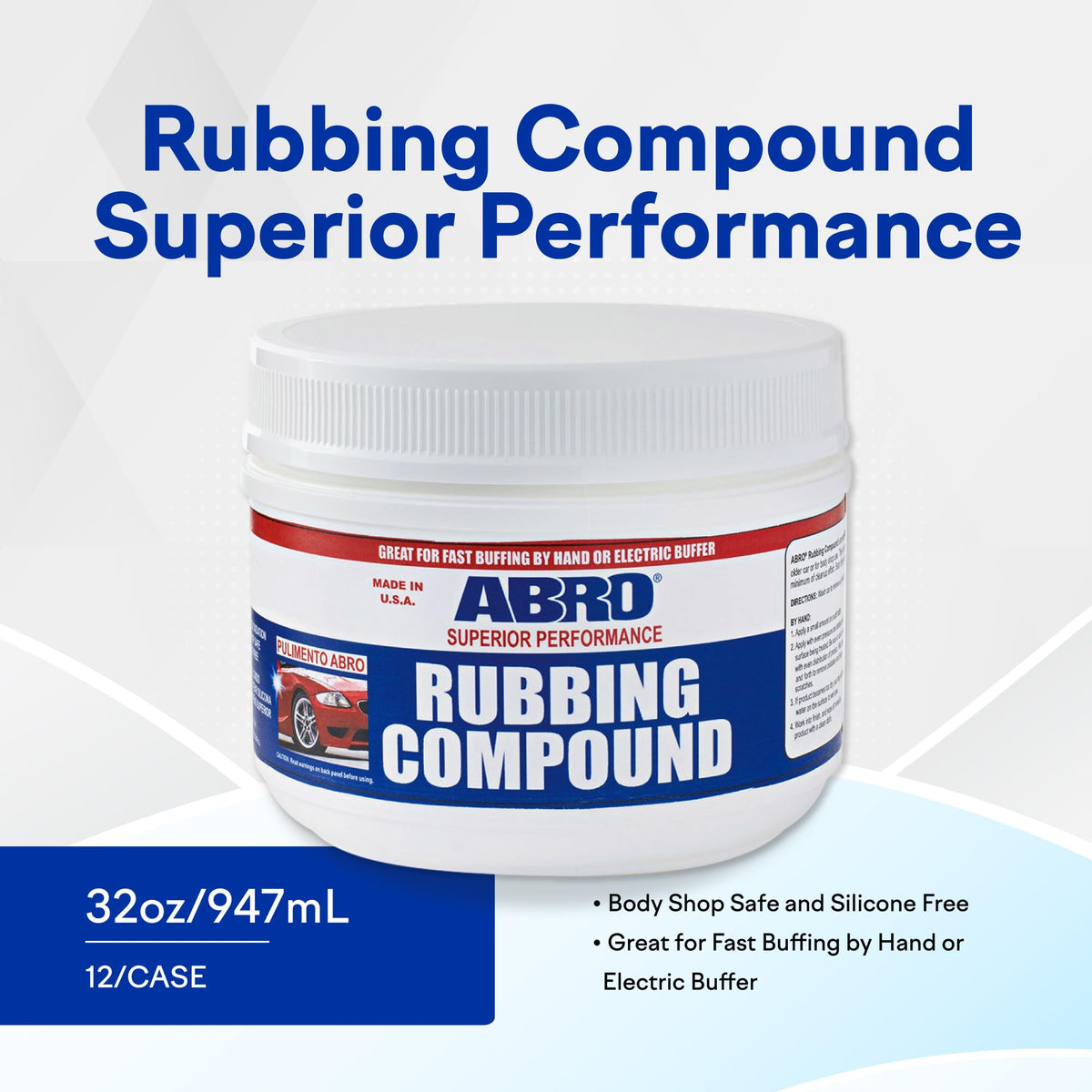 Rubbing Compound 10 oz (10 Ounce)