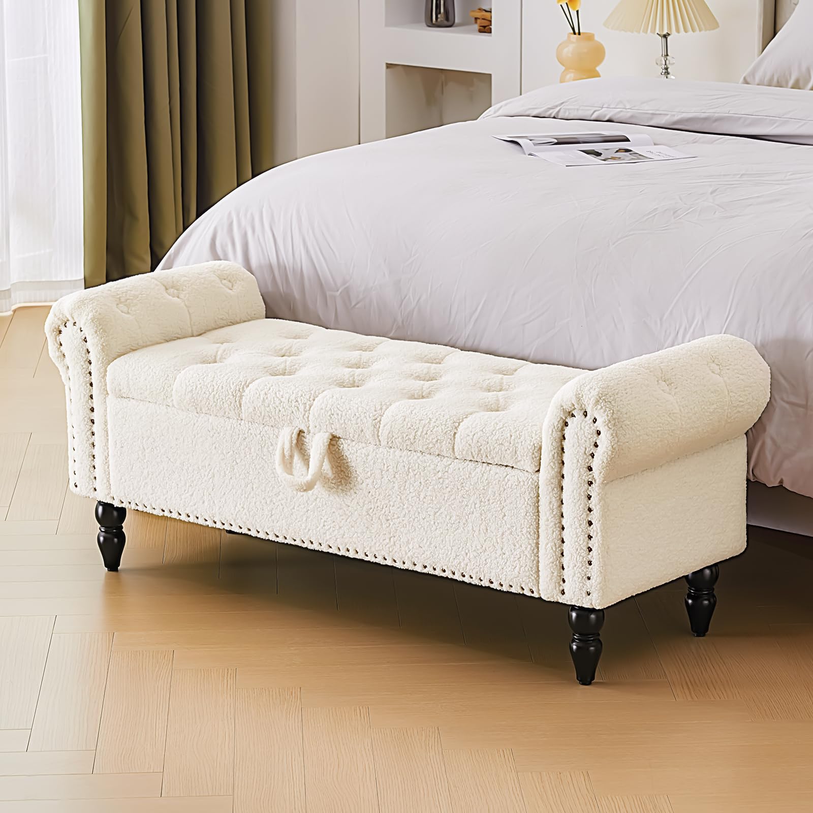 Storage Ottoman Bench for Queen Size Bed