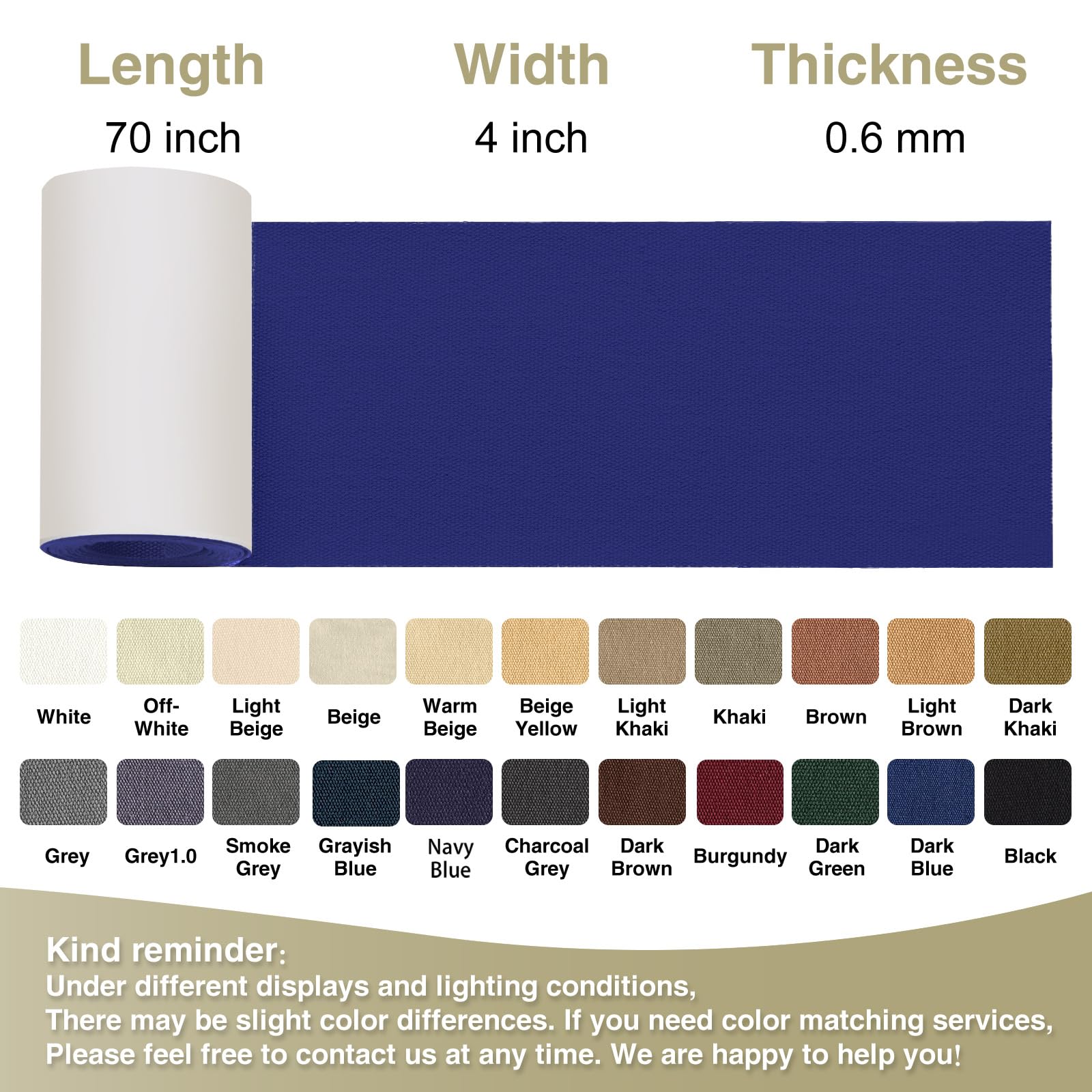 Canvas Repair Tape 4×70 Inch Waterproof Self