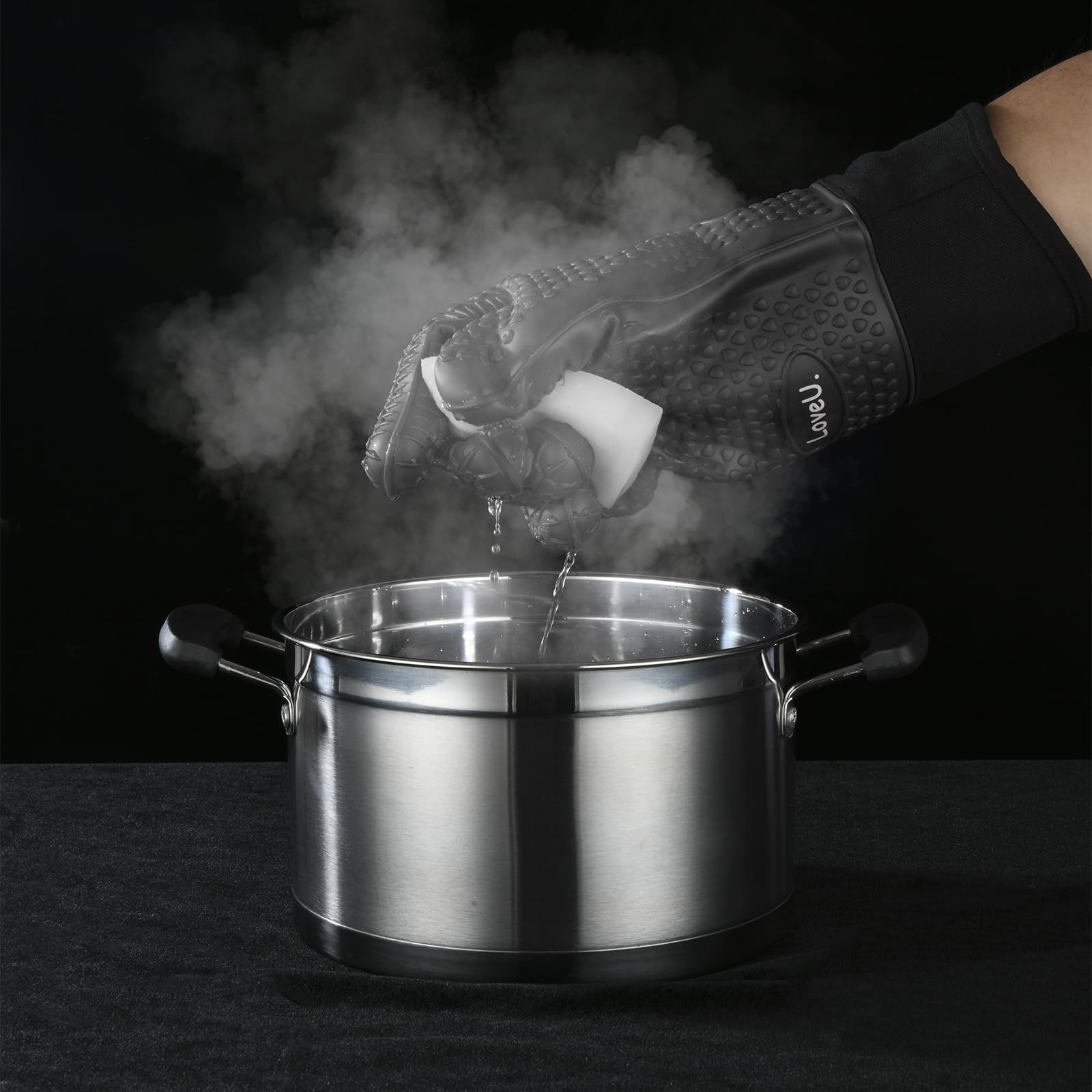 Silicone Oven Mitts Gloves (2 Count)