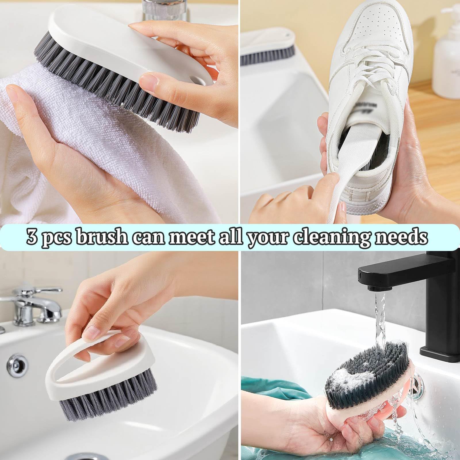 Scrub Brush for Cleaning (3 Count)