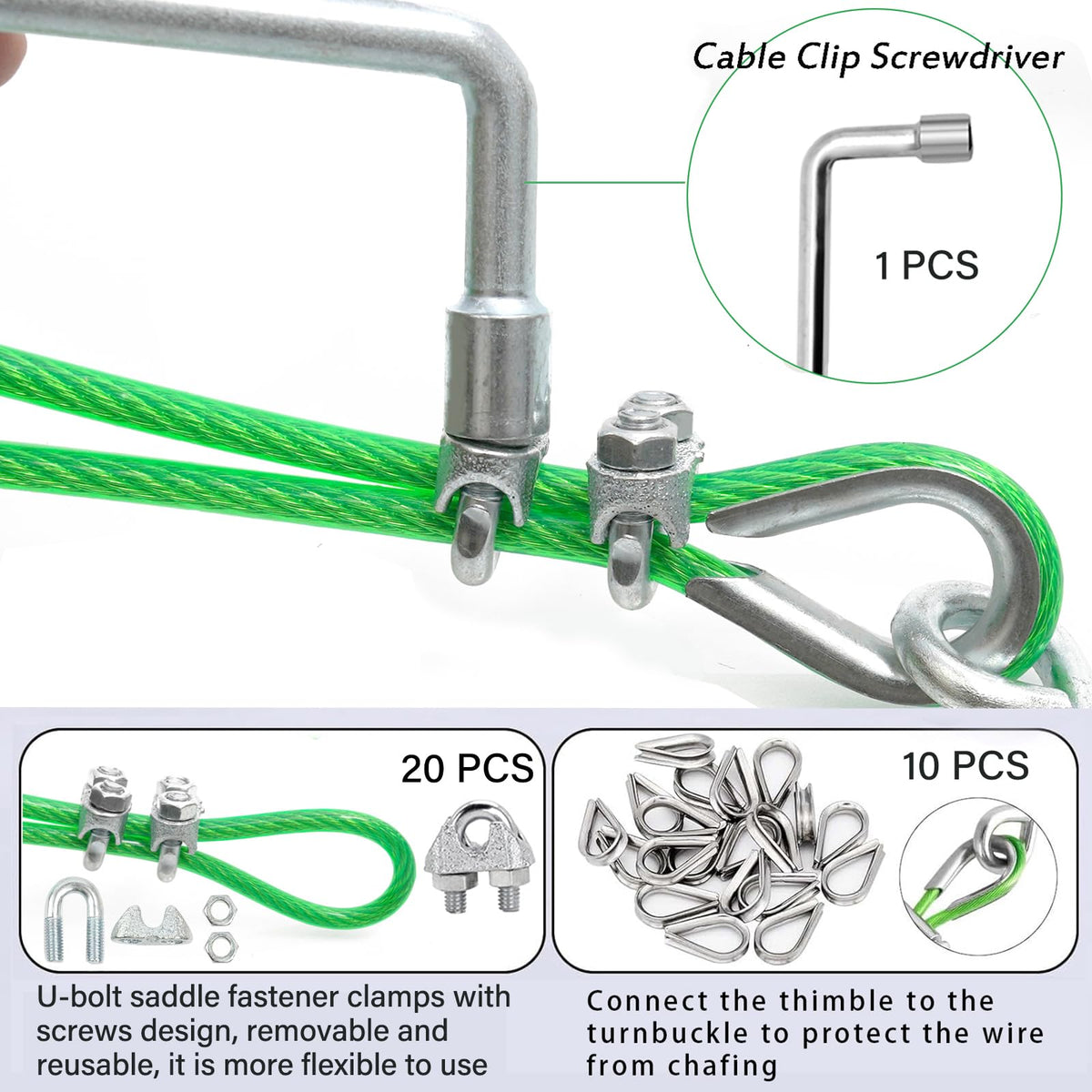 1 8" Clothes Line Outdoors