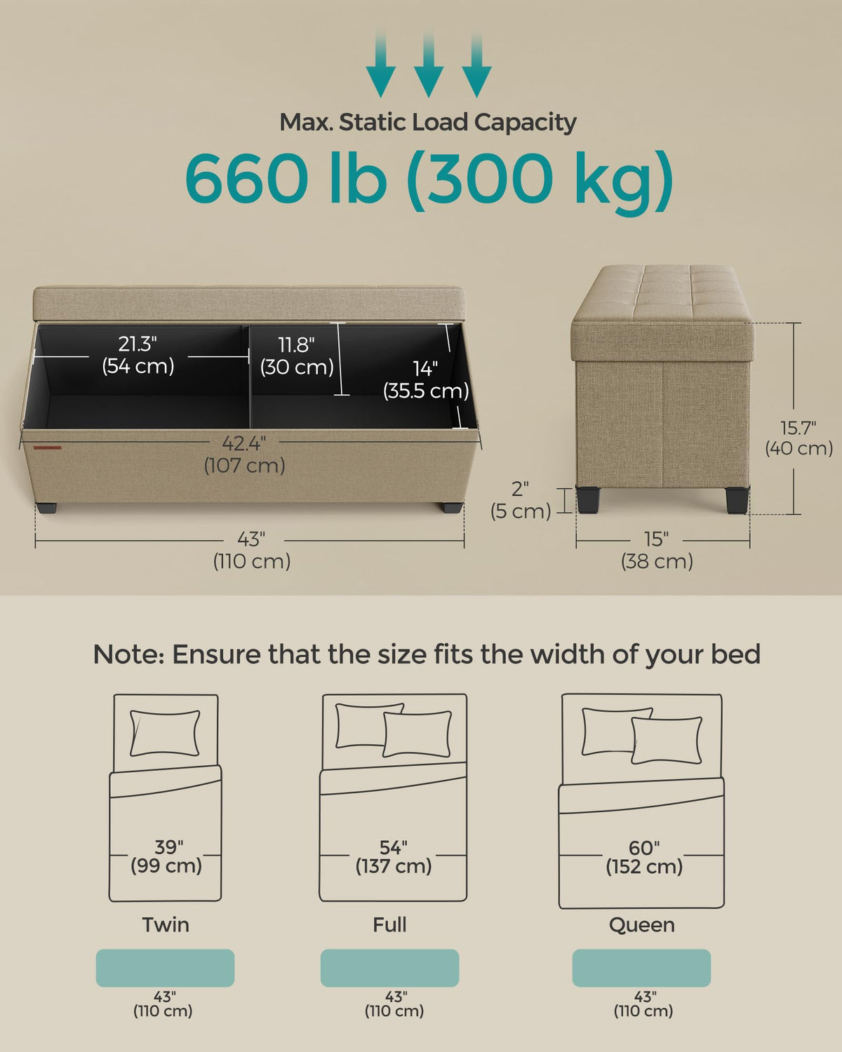 Storage Ottoman Bench