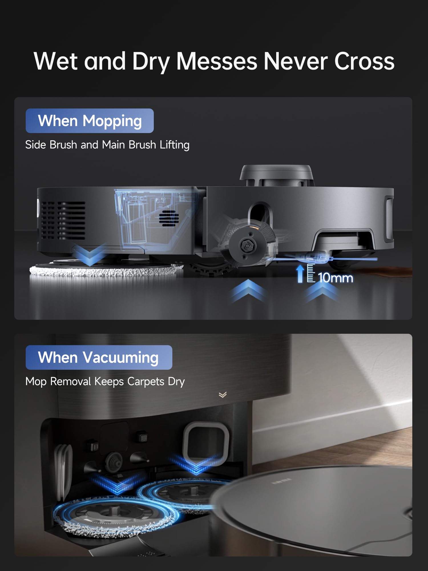 X40 Ultra Robotic Vacuum with Removable & Liftable Mop