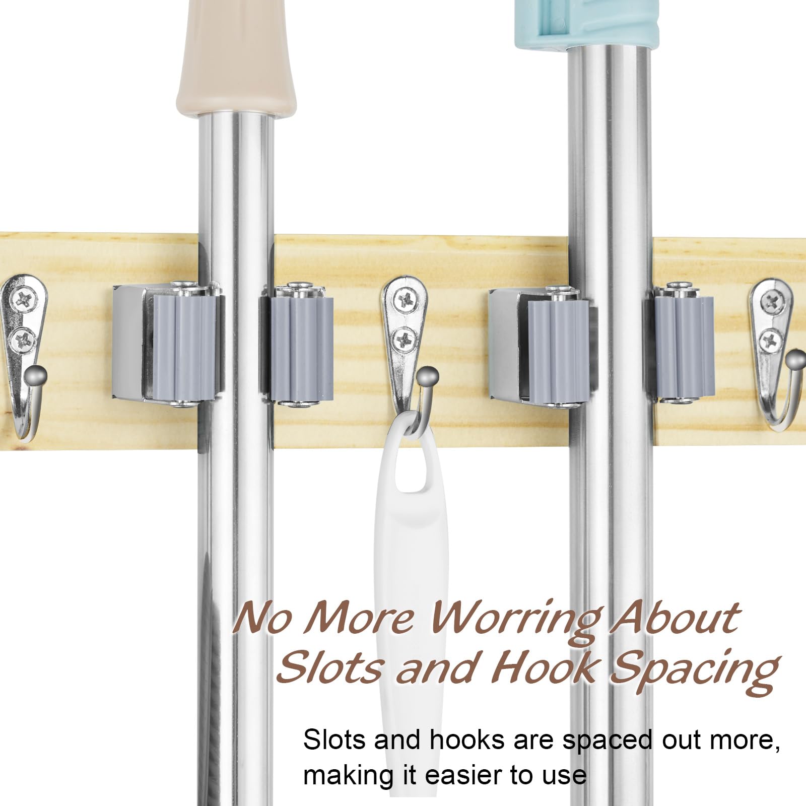 Mop and Broom Holder Wall Mount