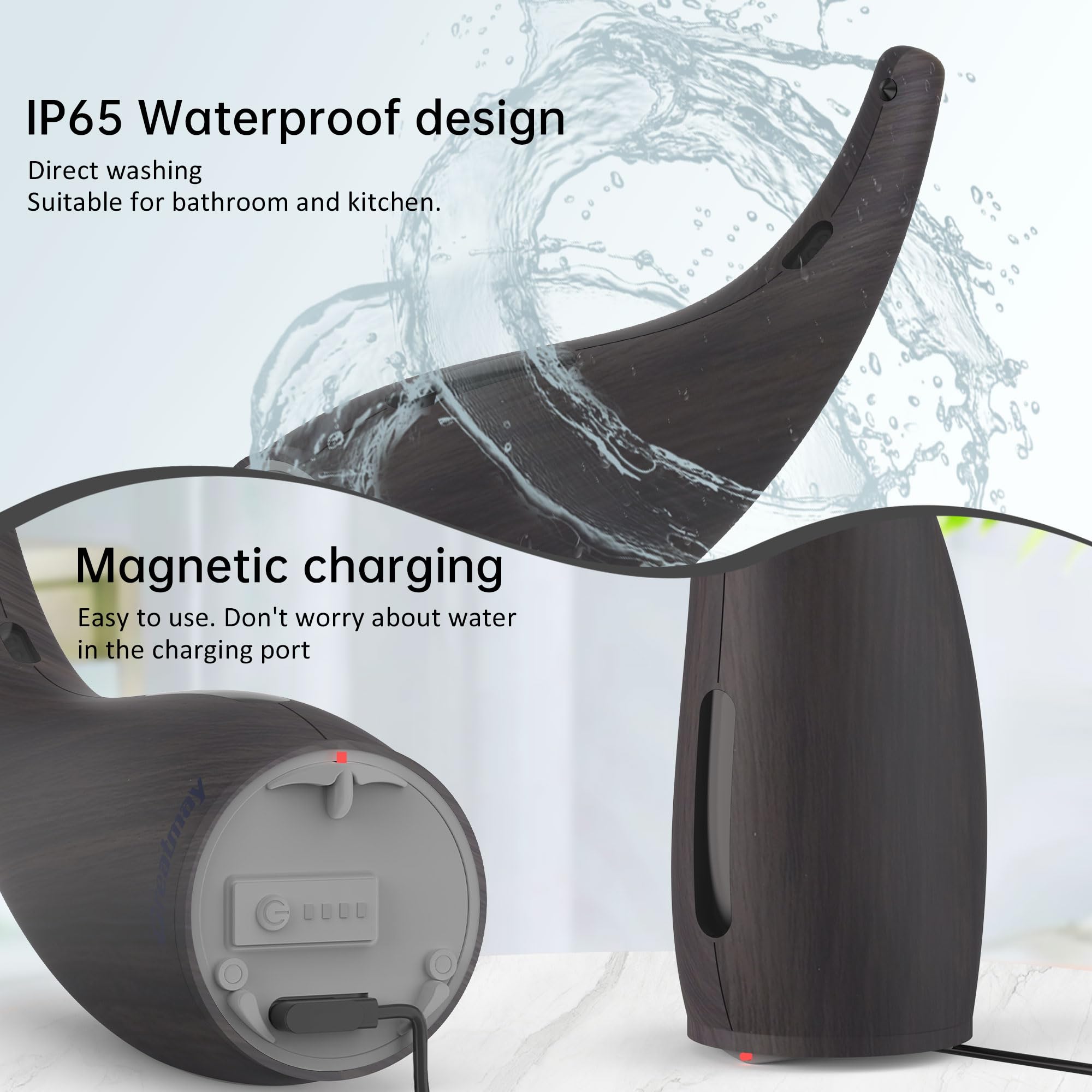Automatic Soap Dispenser Touchless Rechargeable 10 oz