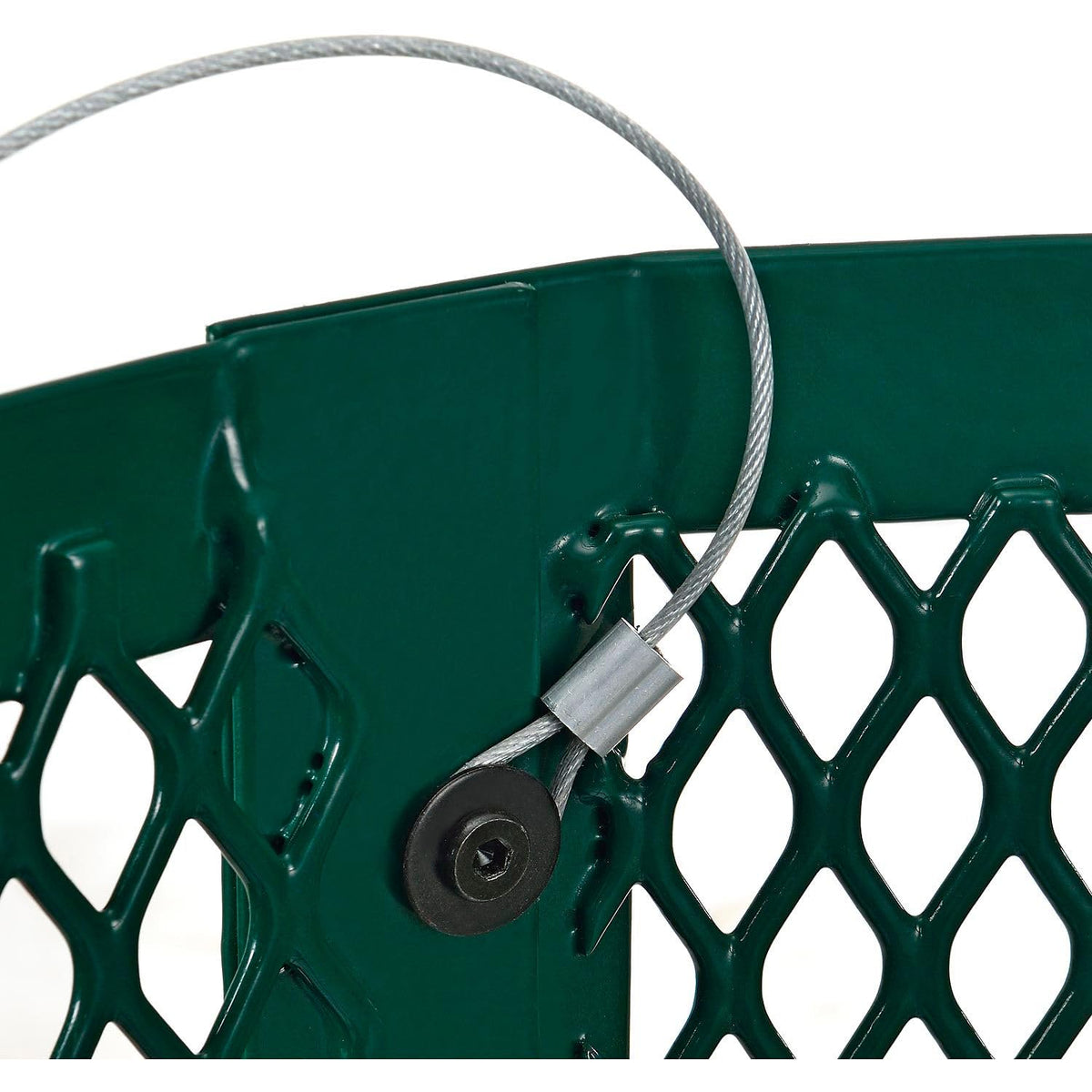 Outdoor Diamond Steel Trash Can