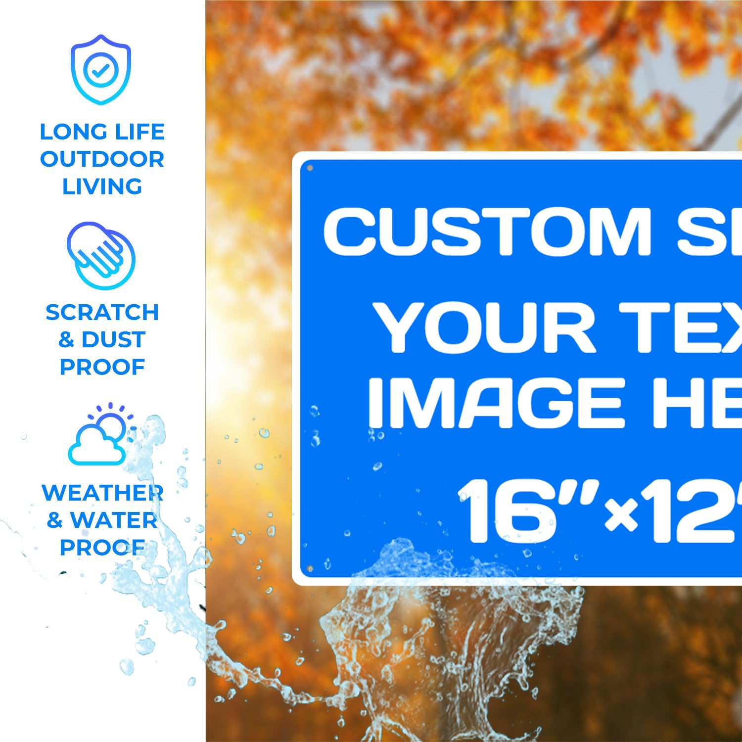 Personalized Aluminum Metal Signs
