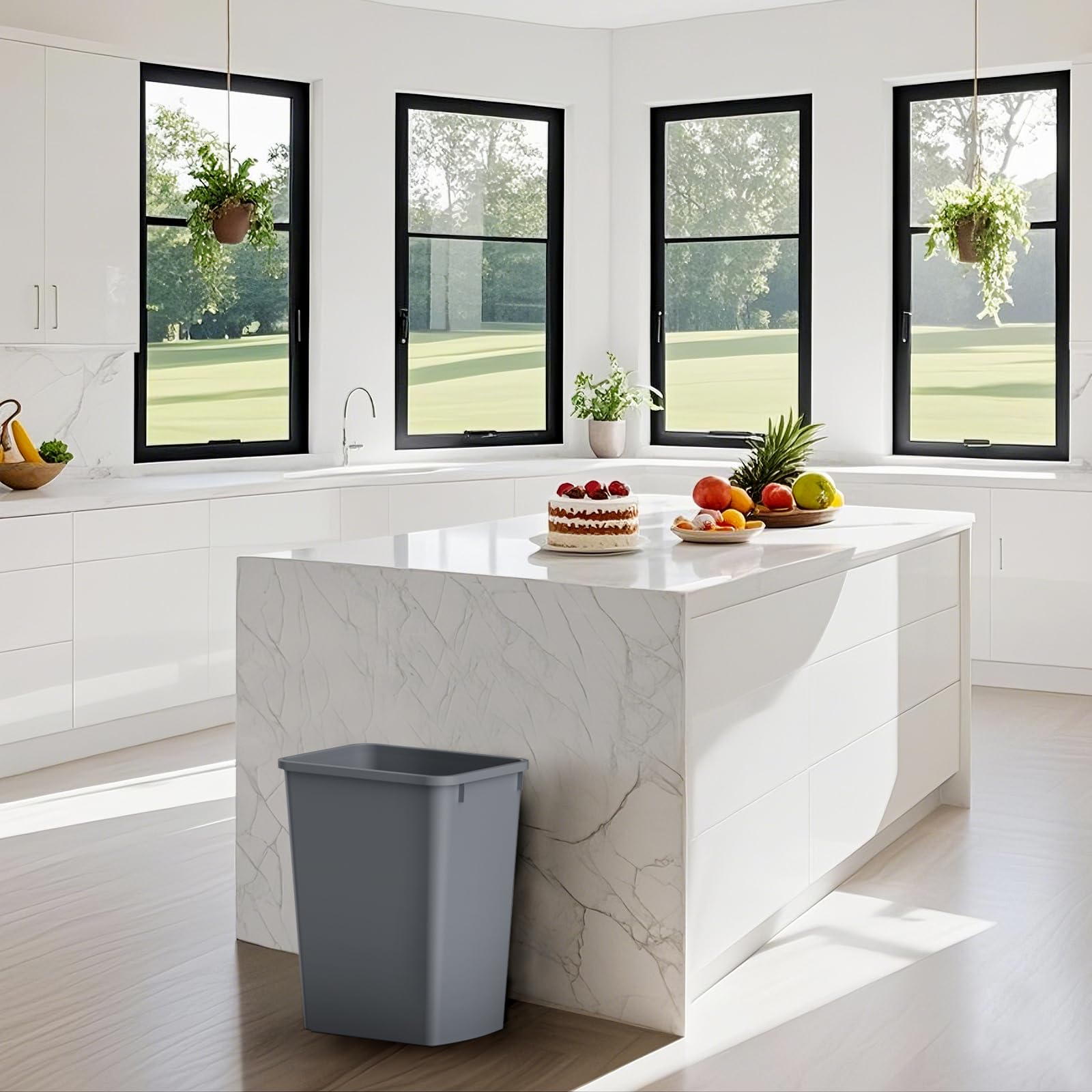 Lightweight and Durable Slim Trash Can