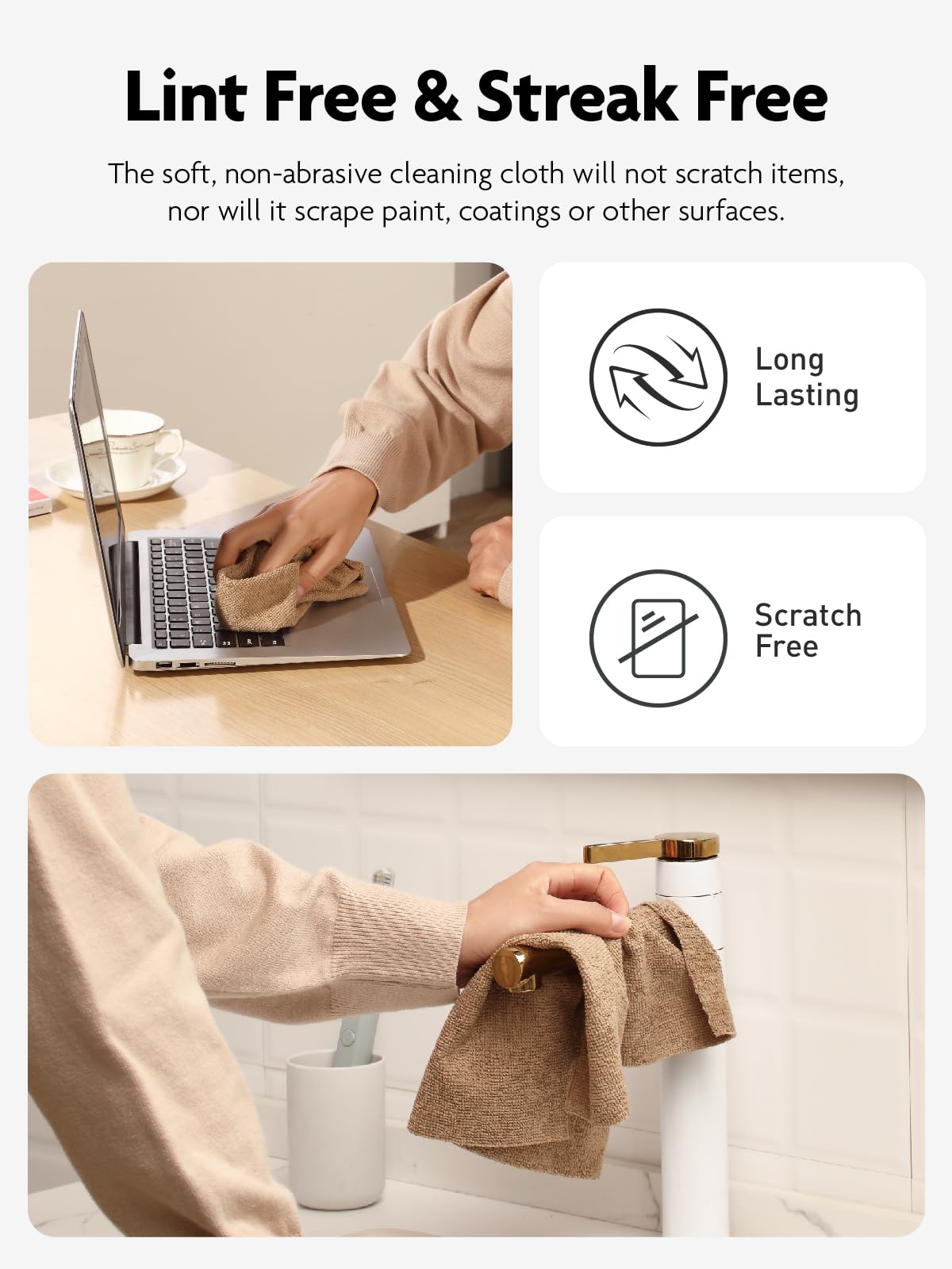 Microfiber Cleaning Cloth Roll (40 Count) - ModHome Supplies