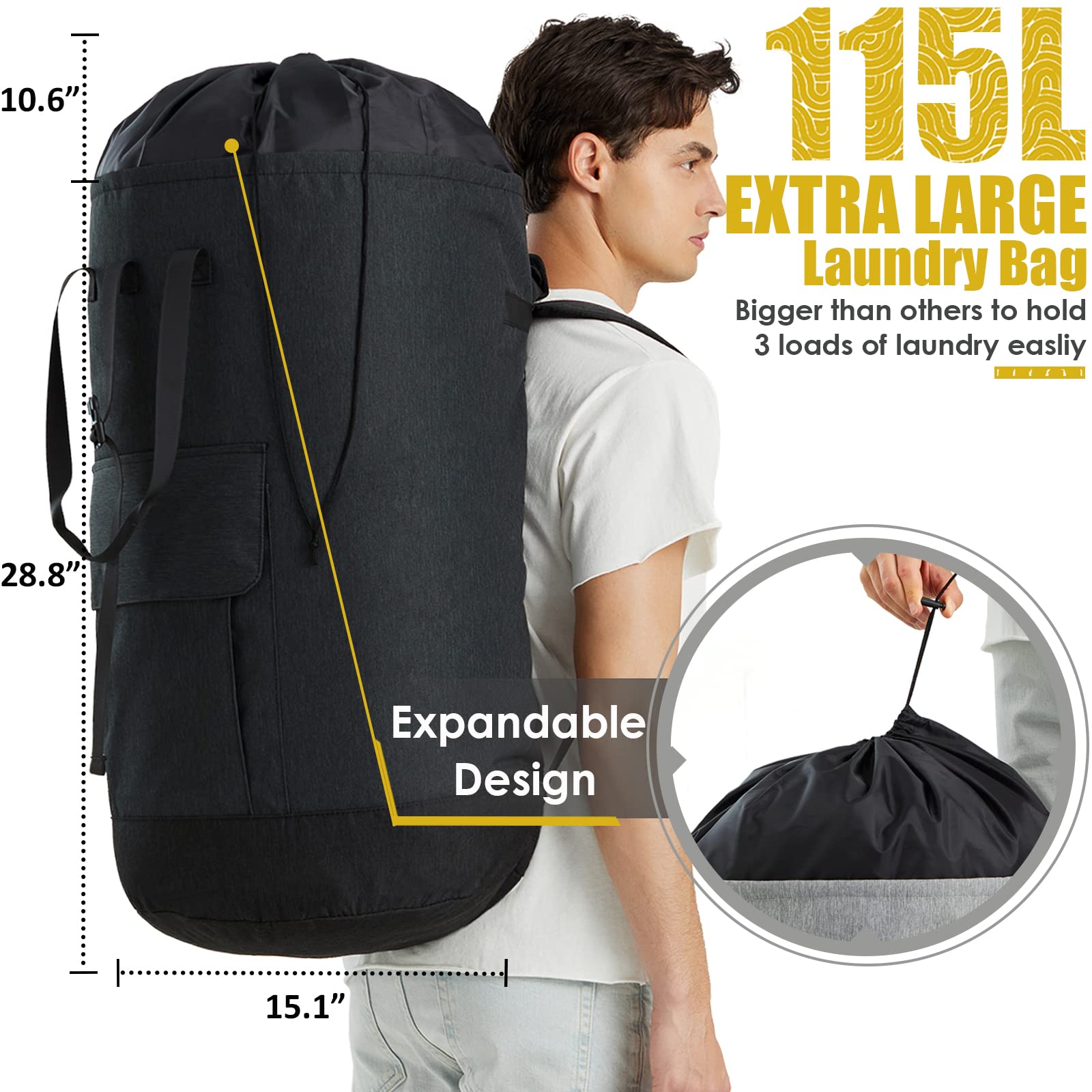 Laundry Backpack Bag 115L