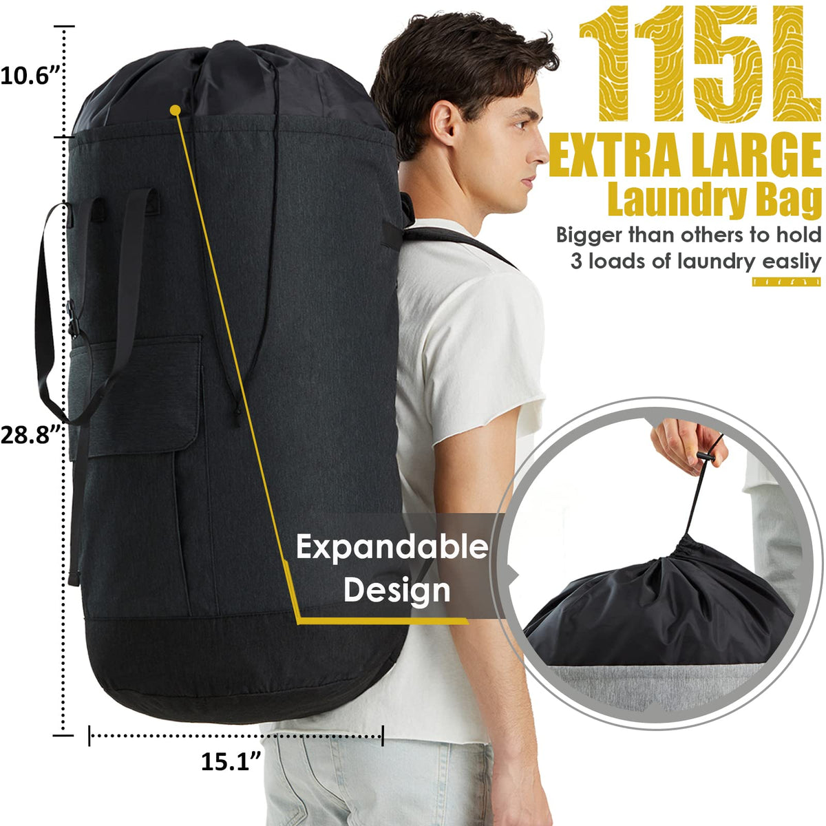 Laundry Backpack Bag 115L