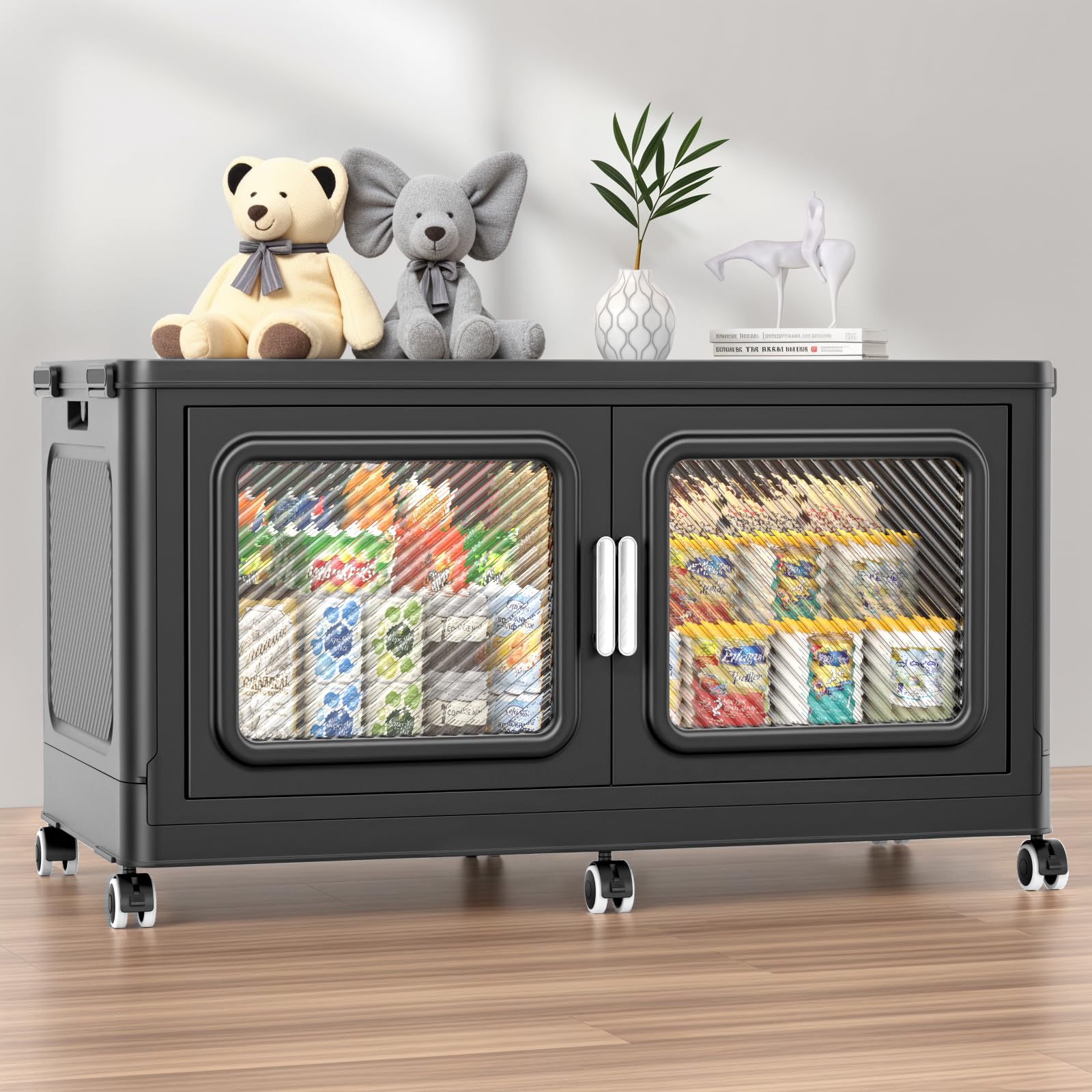 220 Qt Extra Large Stackable Storage Bin with Lid