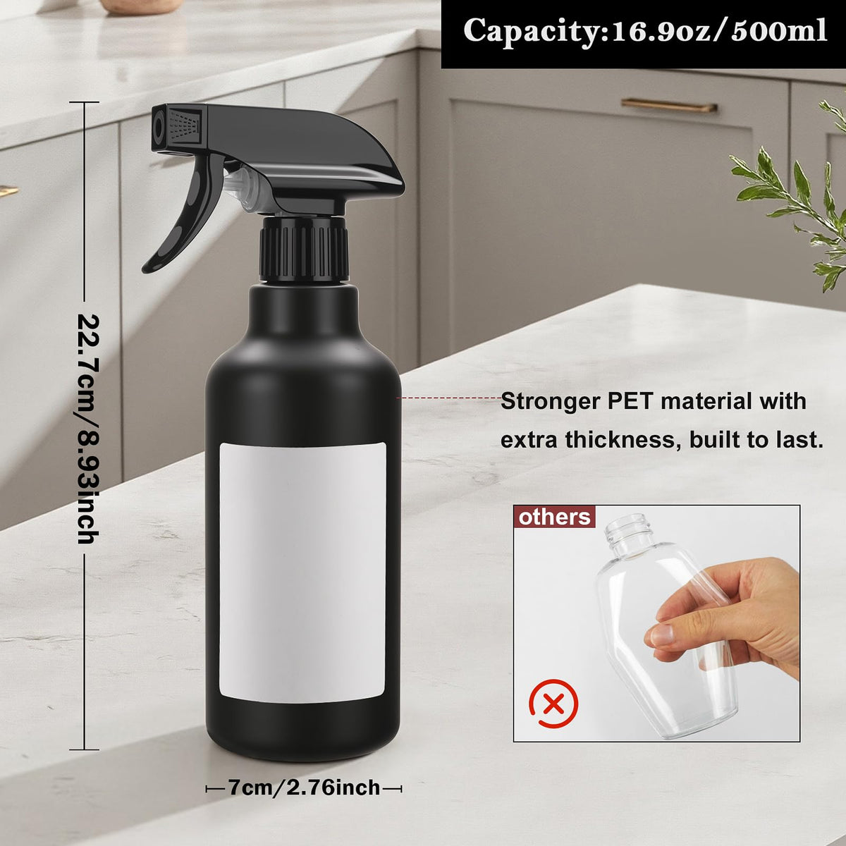 Spray Bottles 16.9oz (2 Count)