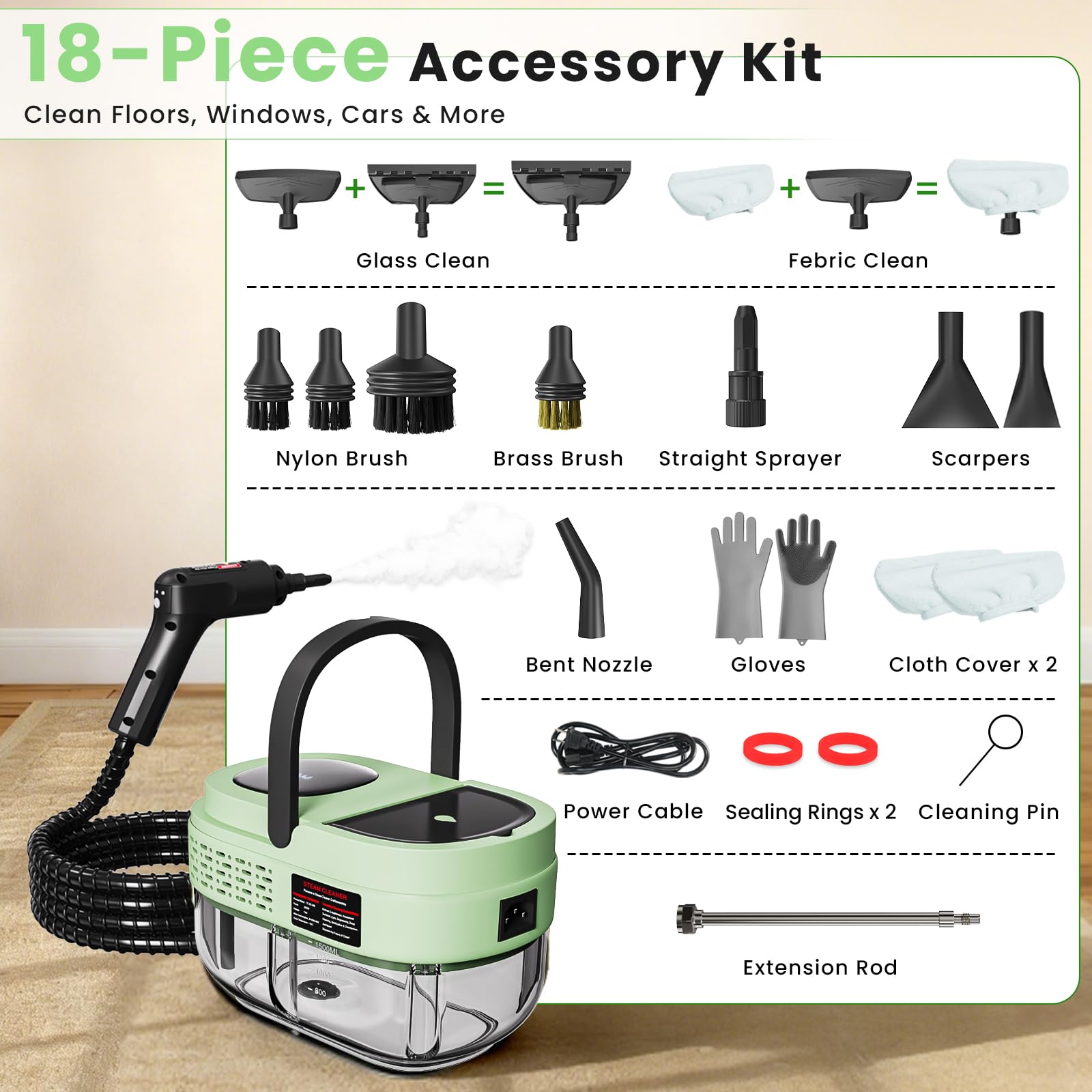 Handheld Steam Cleaner for Home