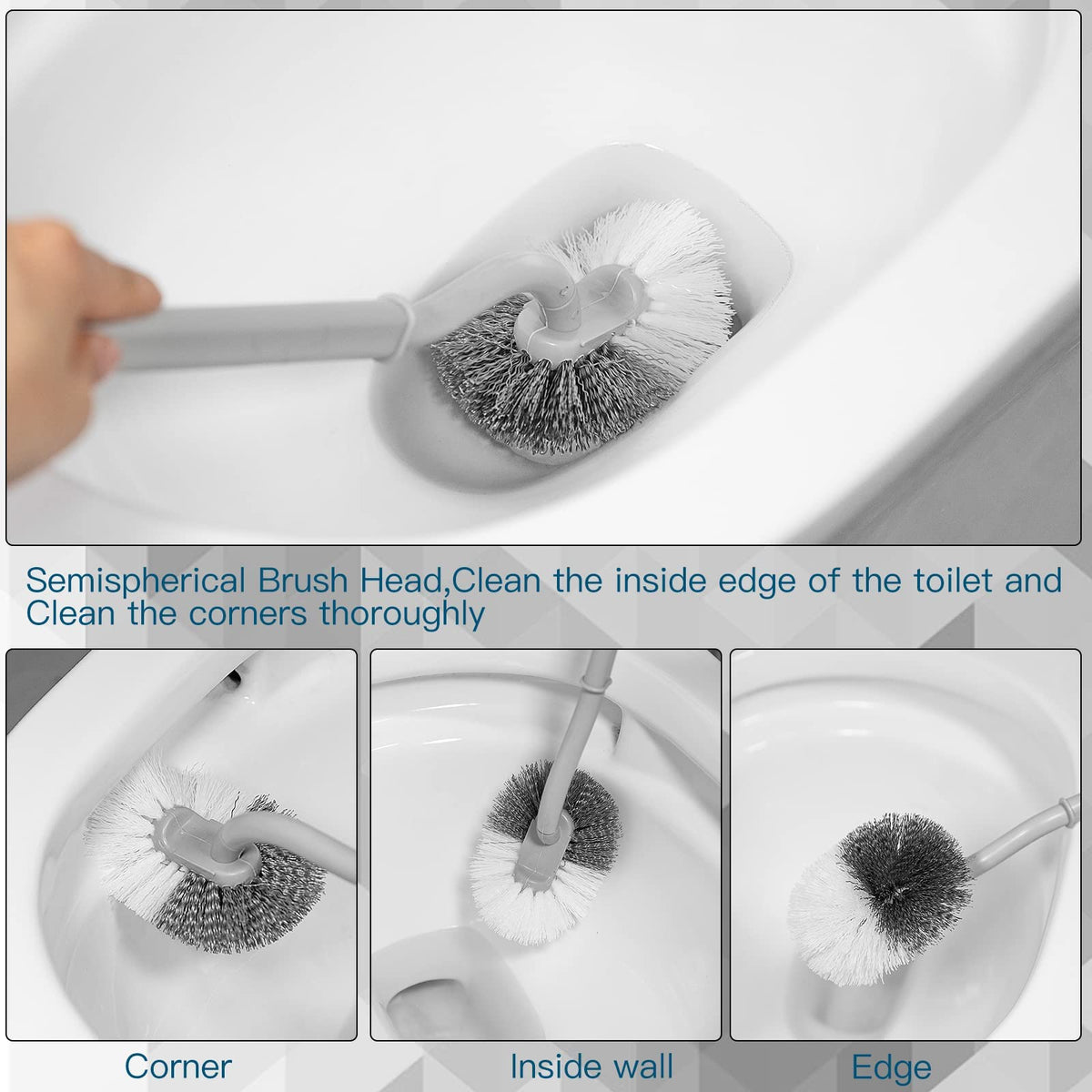 2Pcs Toilet Brush (2 Count)