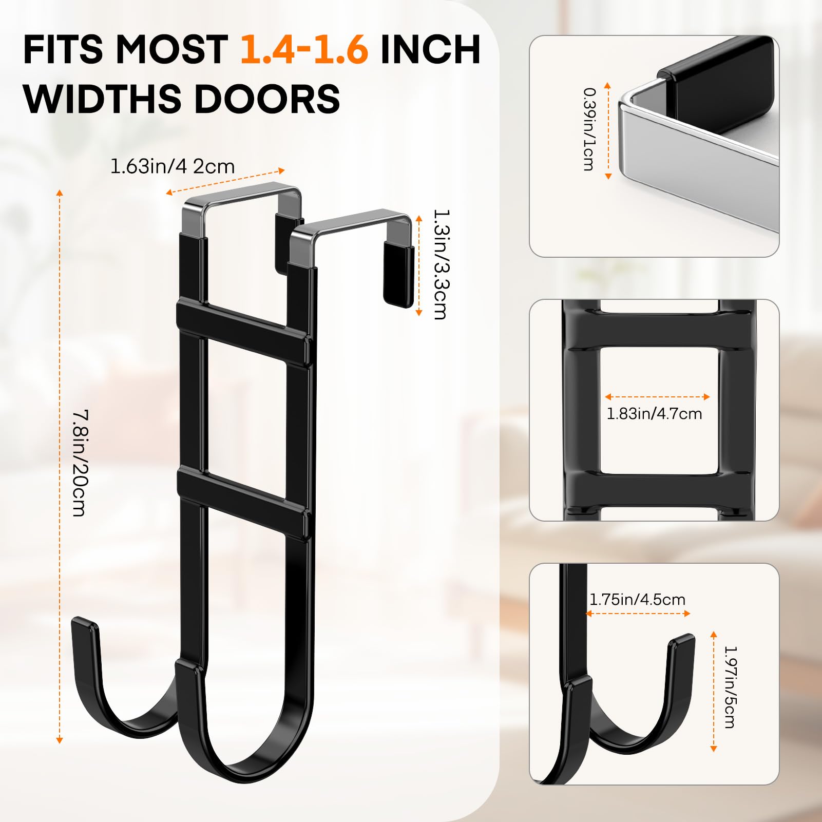 Over the Door Hooks (2 Count)