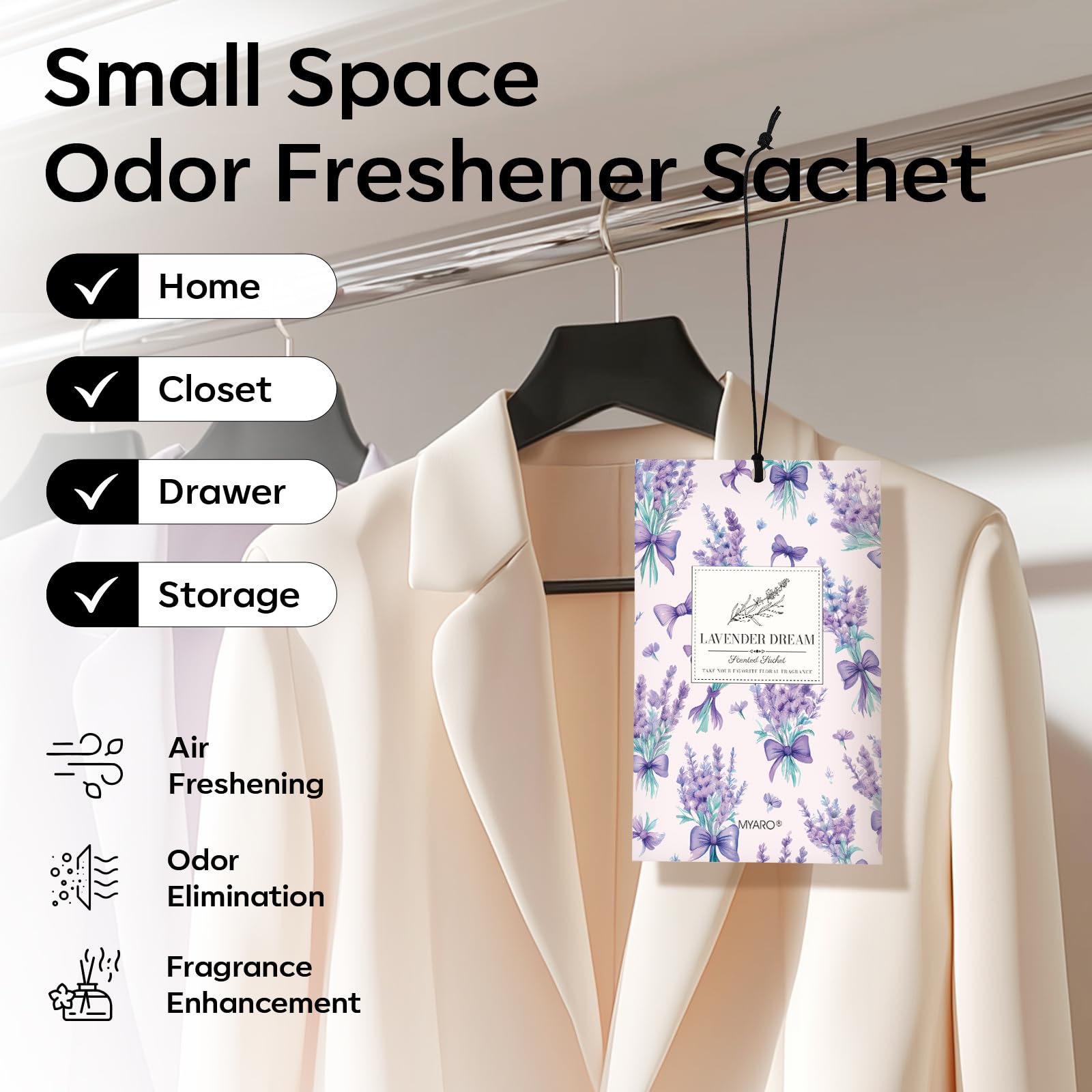 20 Pack Lavender Scented Sachets (20 Count)