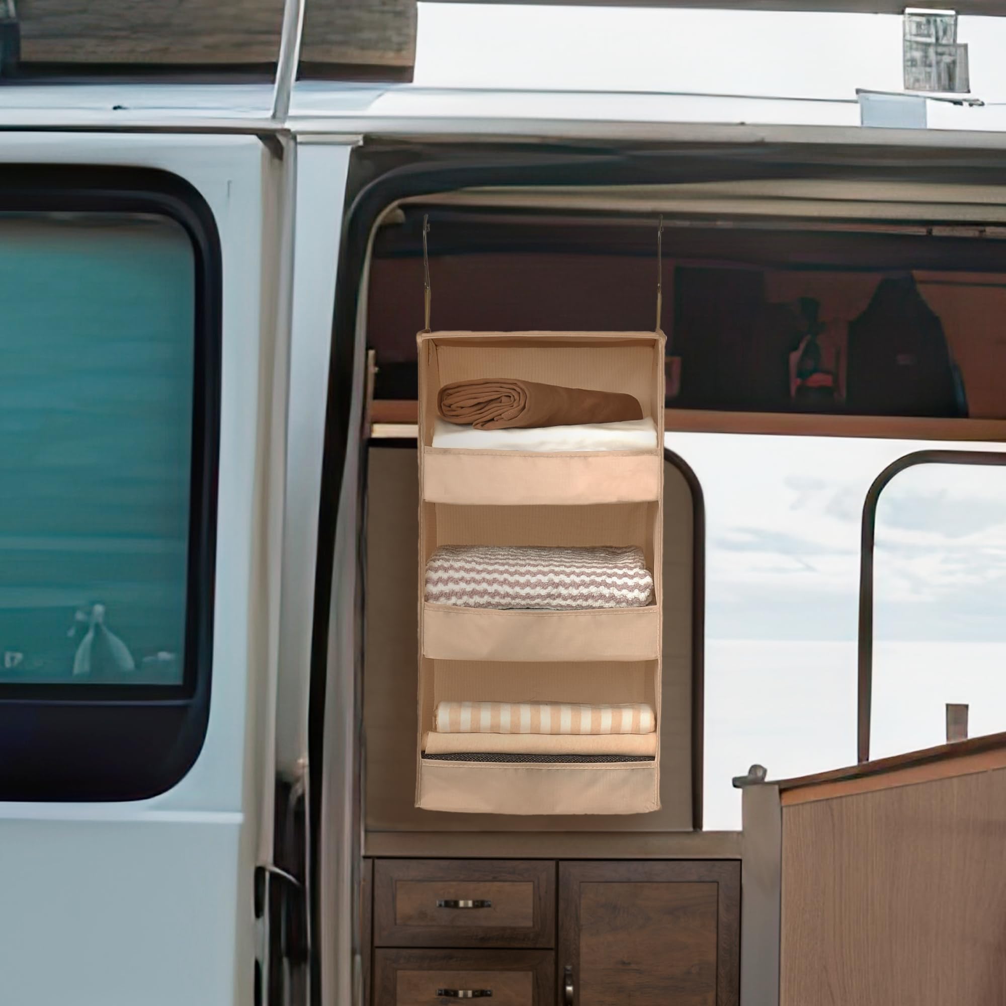 3 Shelf Hanging Closet Organizer