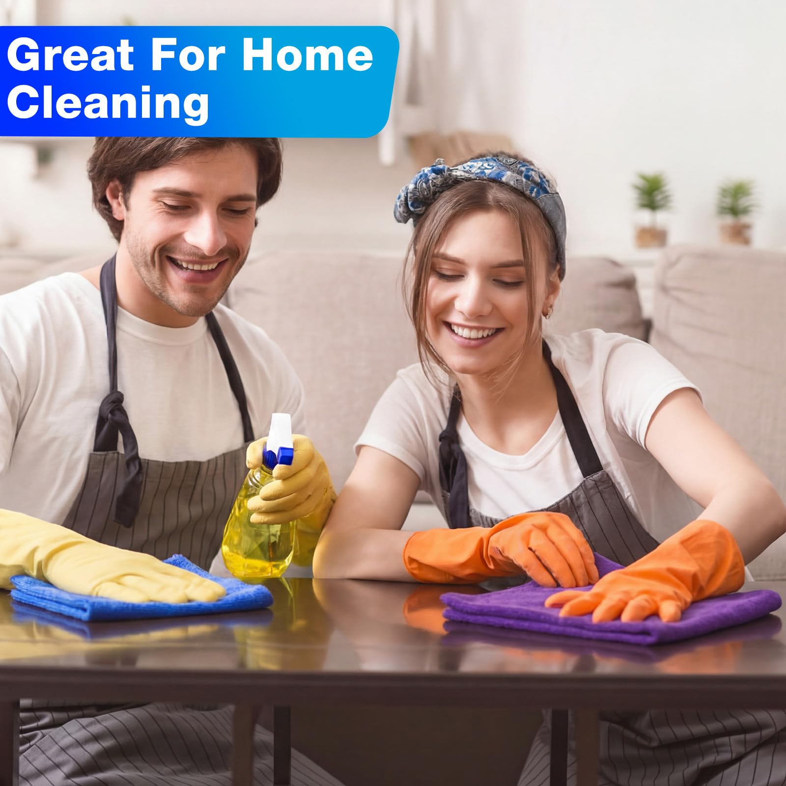 Cleaning Cloths for Cars 16 x 16 Inch Ultra Absorbent Towels Drying Microfiber Reusable Cleaning Supplies House Kitchen Window Microfiber Towel (60 Count)