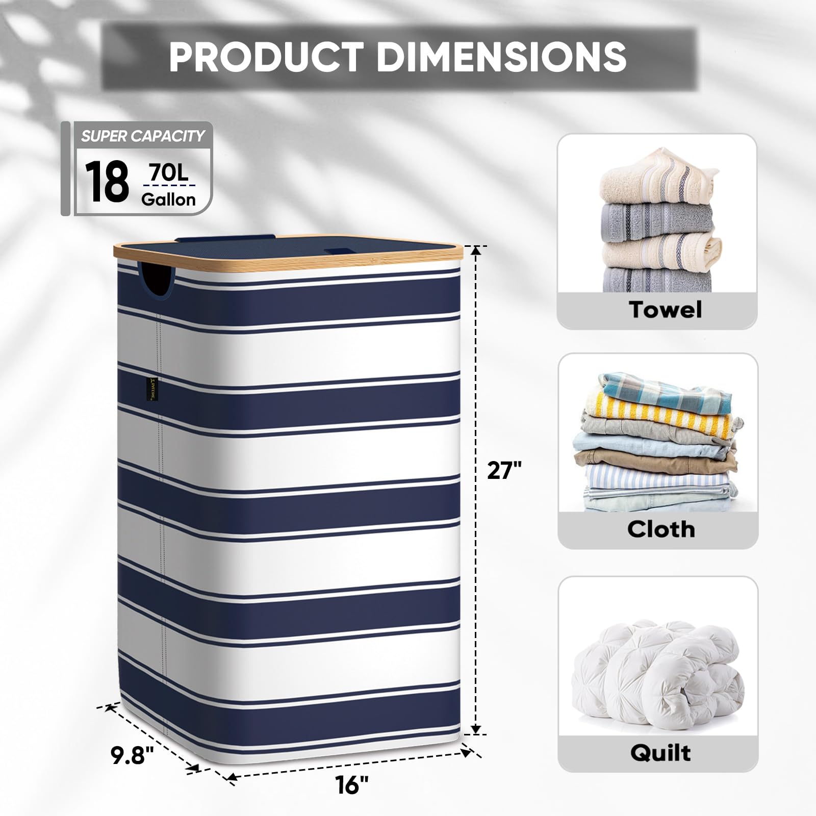 Laundry Hamper with Lid