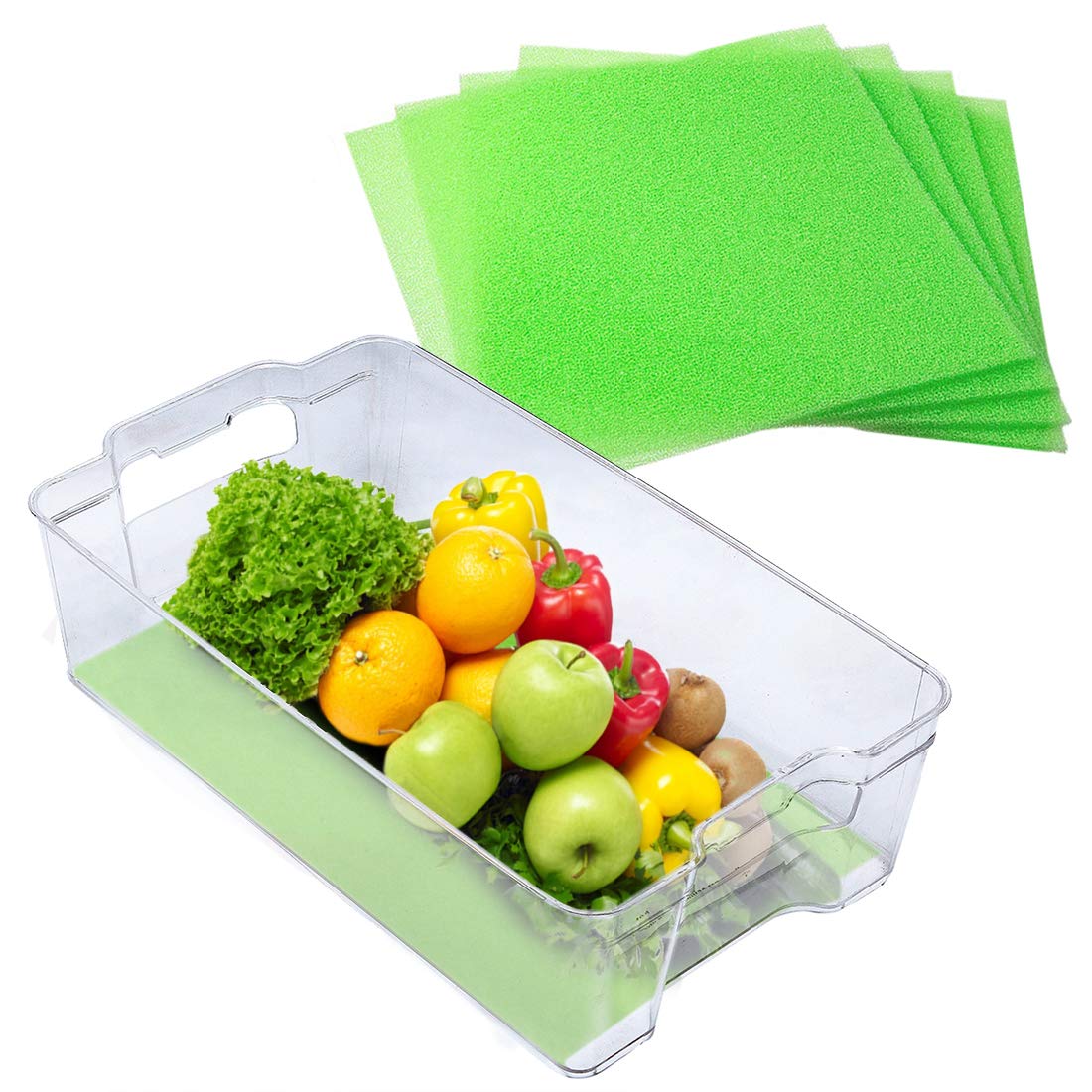Fruit & Veggie Life Extender Liner for Fridge Refrigerator Drawers (5 Sq Ft)