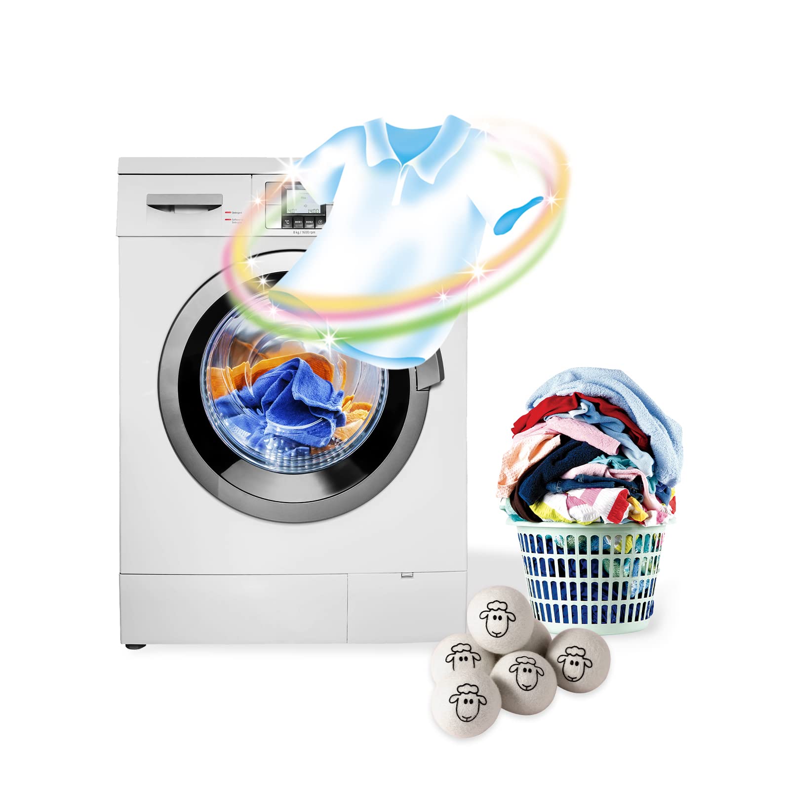 Dryer Balls Laundry Reusable (3 Count)