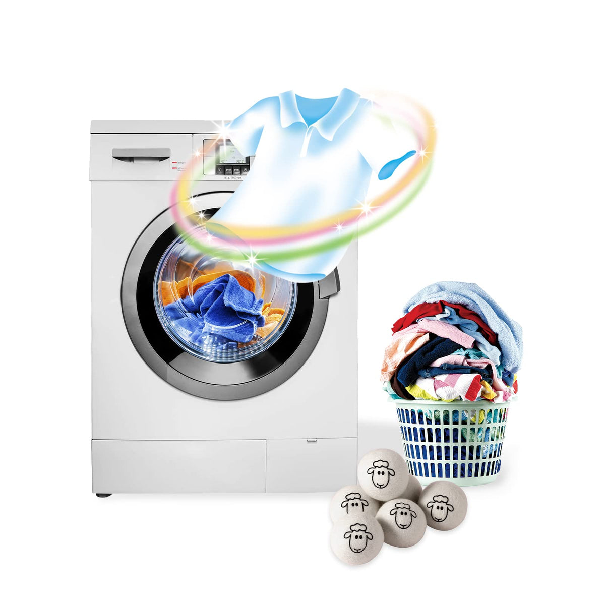 Dryer Balls Laundry Reusable (3 Count)