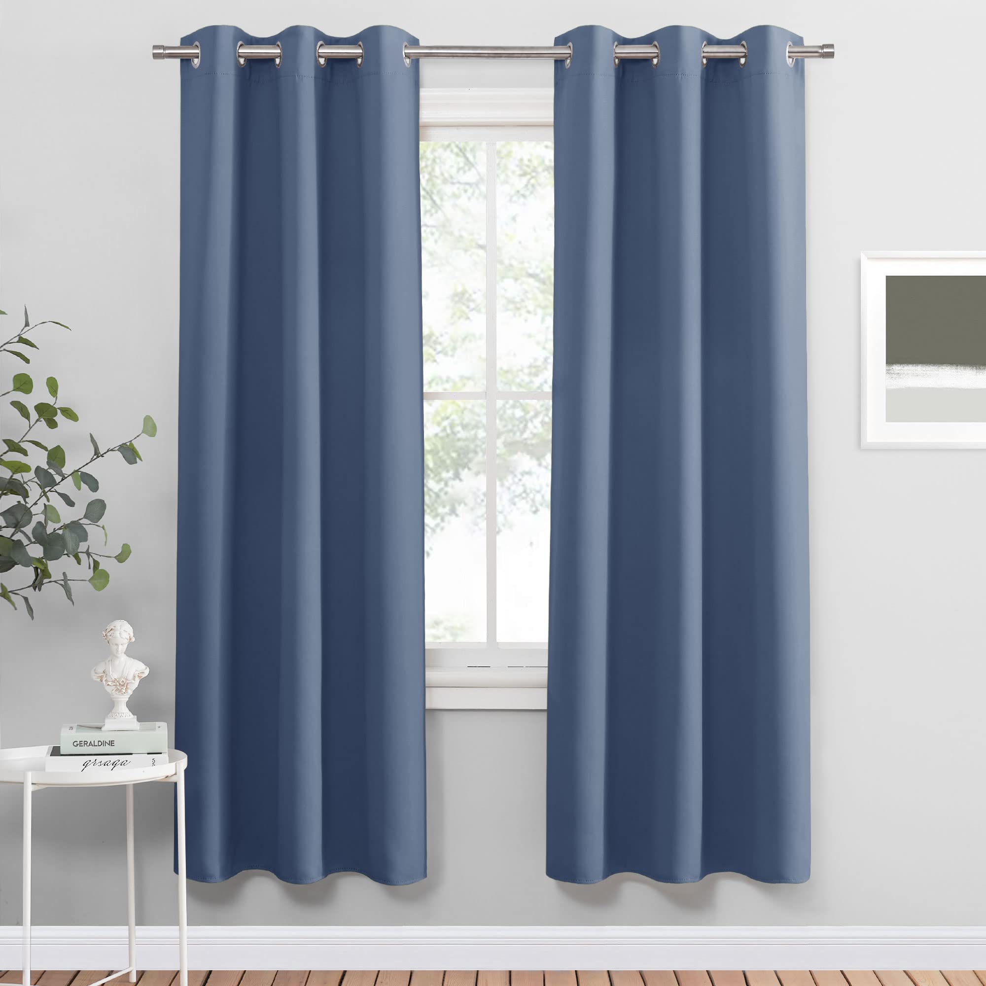 Blue Thermal Blackout Curtains