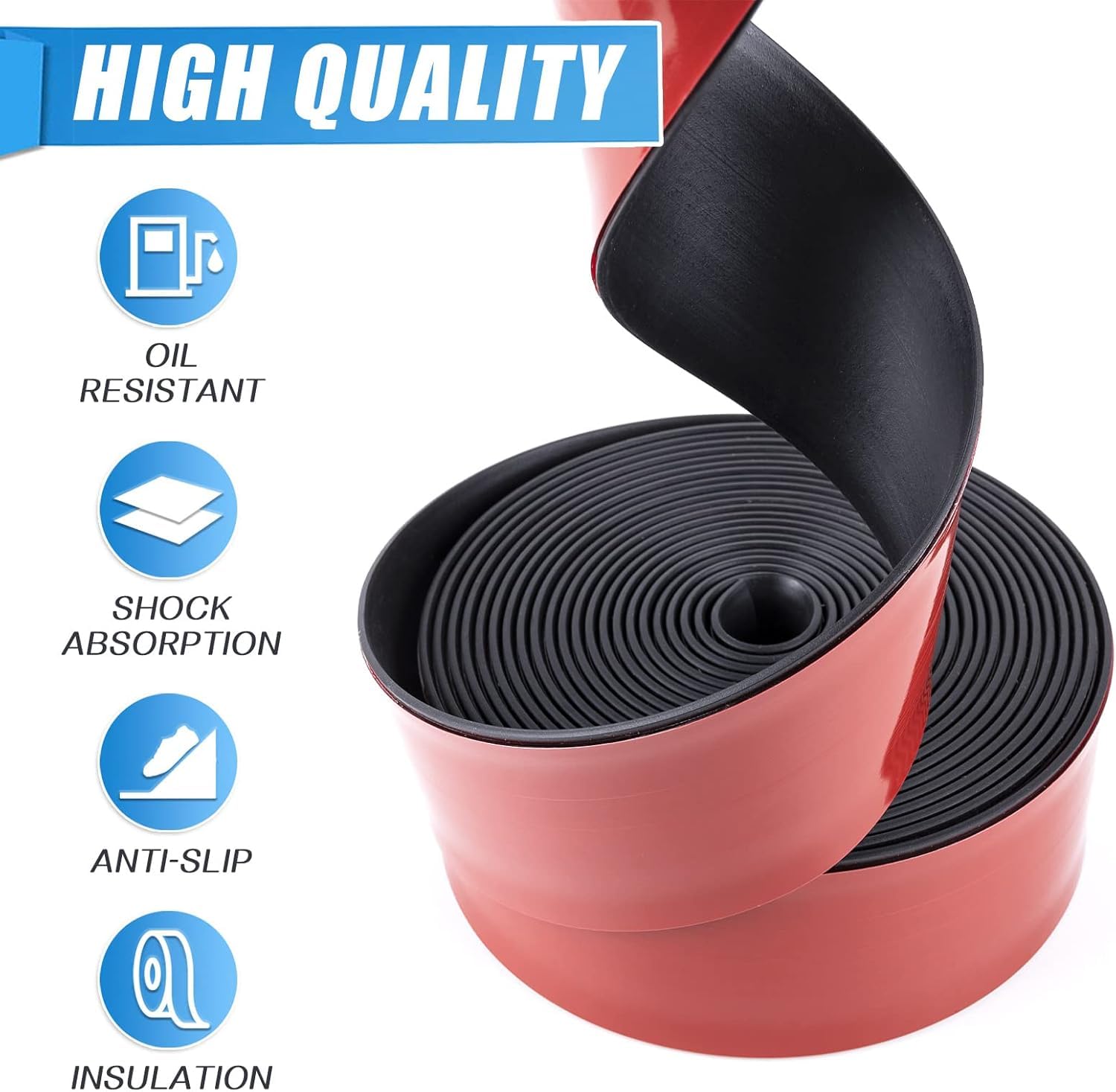 Adhesive Rubber Strips Neoprene Rubber Sheets (20 Sq Ft)