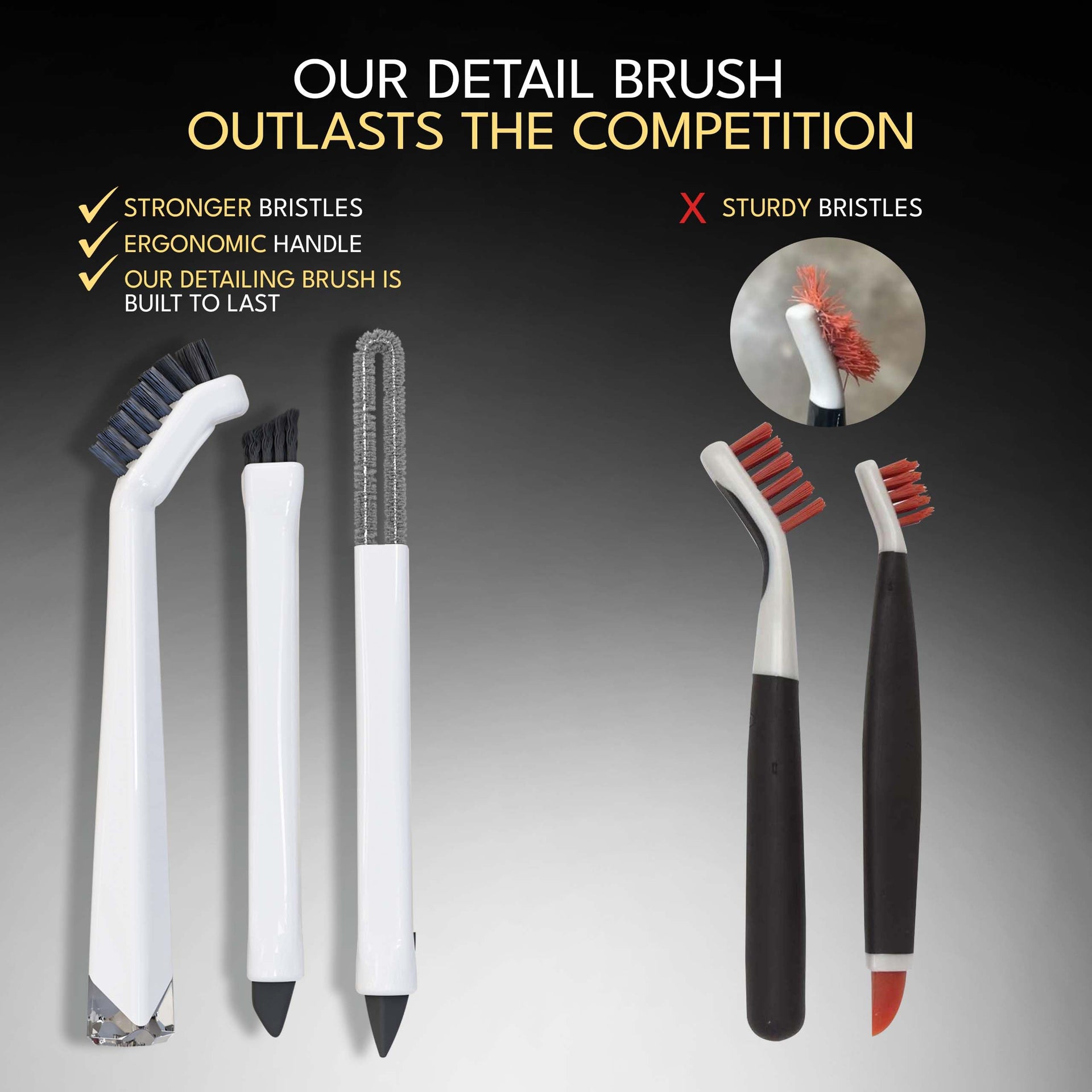 Small Cleaning Brush Set 3pcs