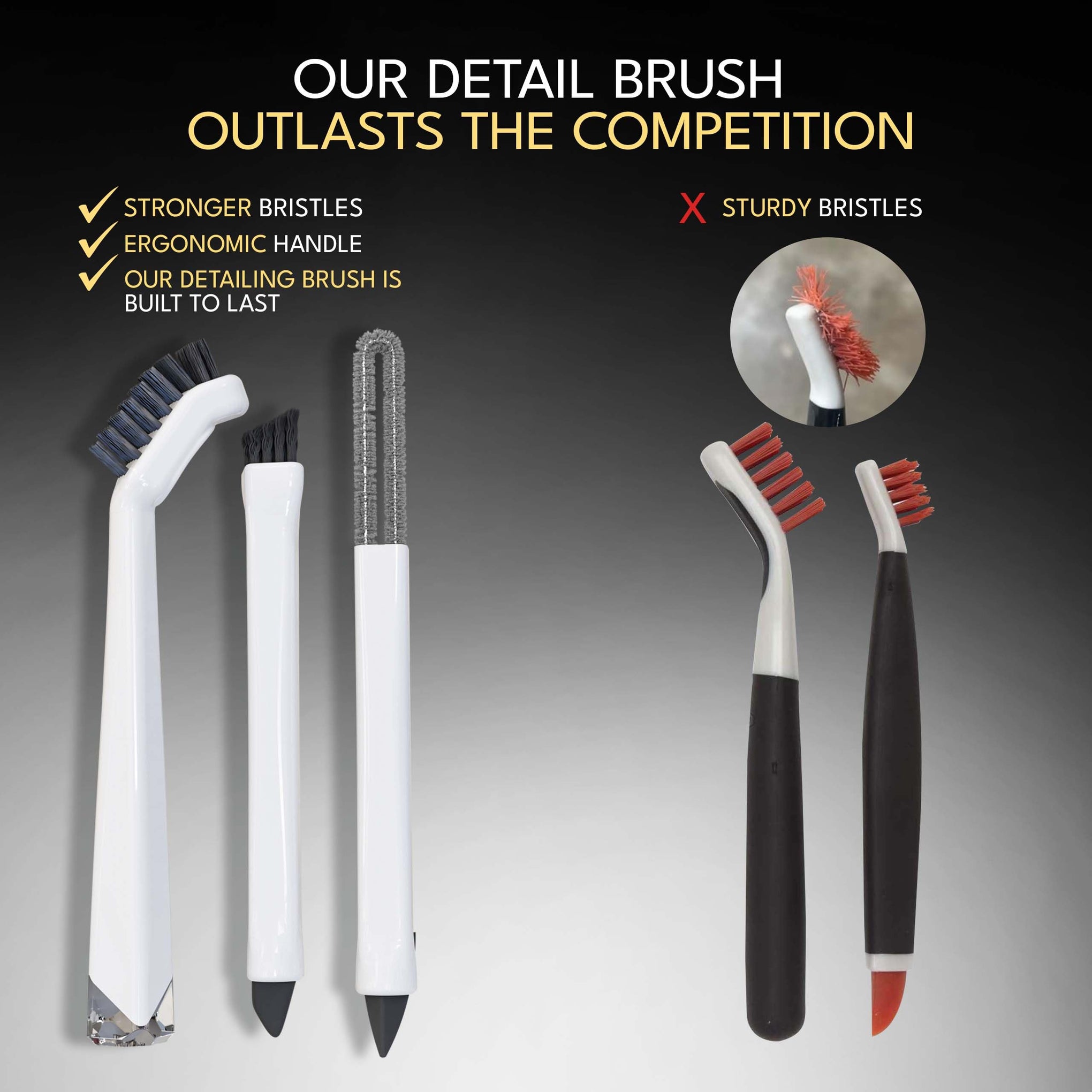Small Cleaning Brush Set 3pcs