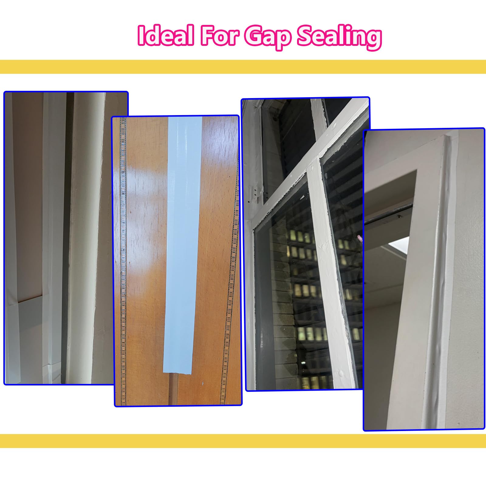 White Window Weather Sealing Tape 2Inch X 65Ft (65.5 Foot)