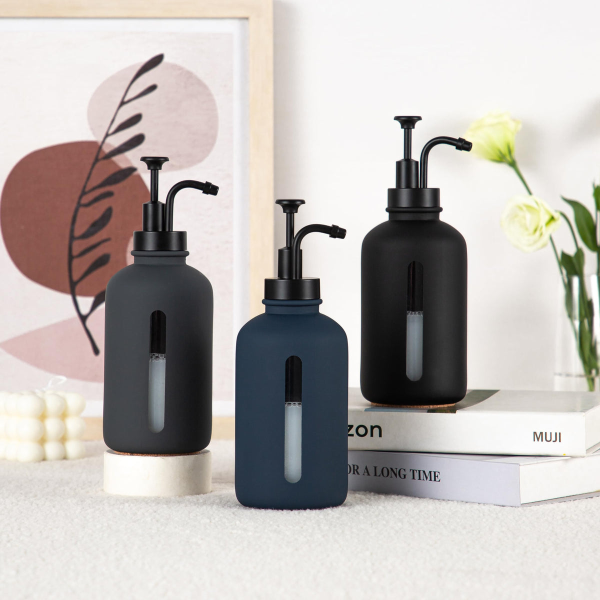Gray Soap Dispenser