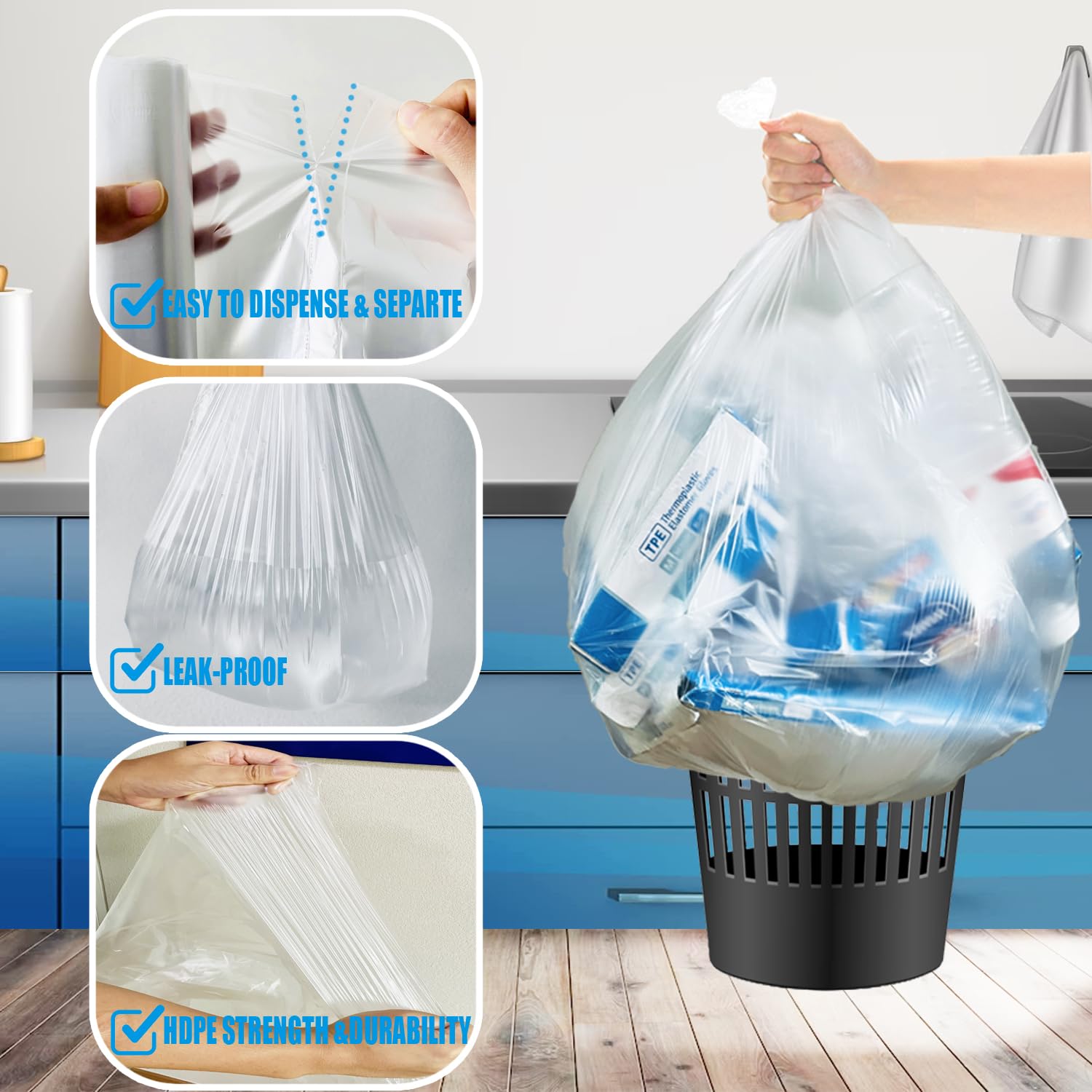 55 60 Gallon Trash Bags (150 Count)